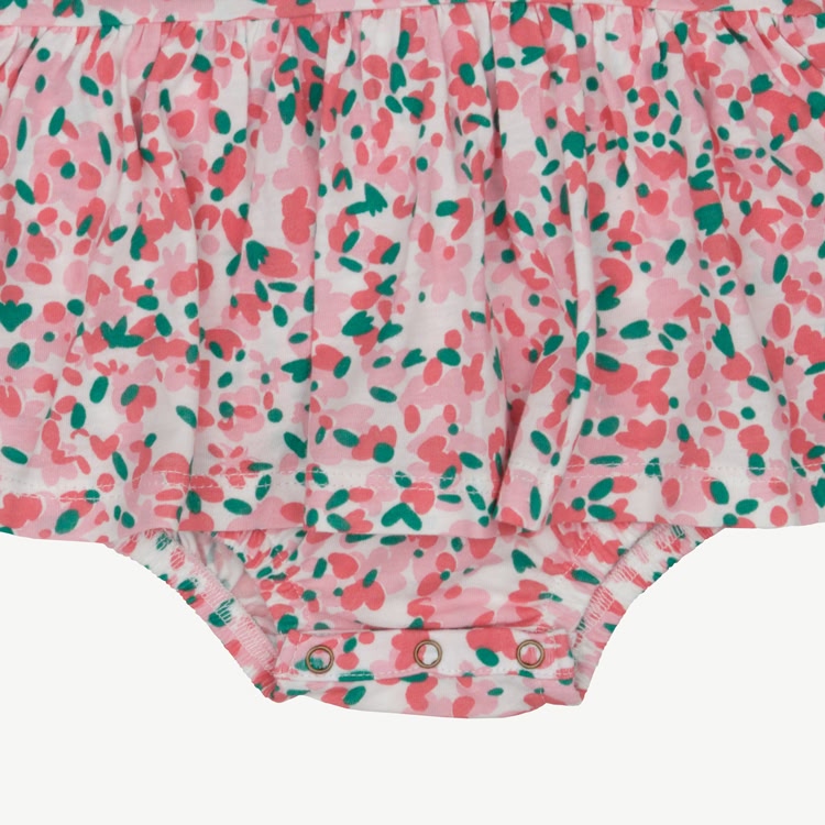 Body Vestido - Flores - Crema