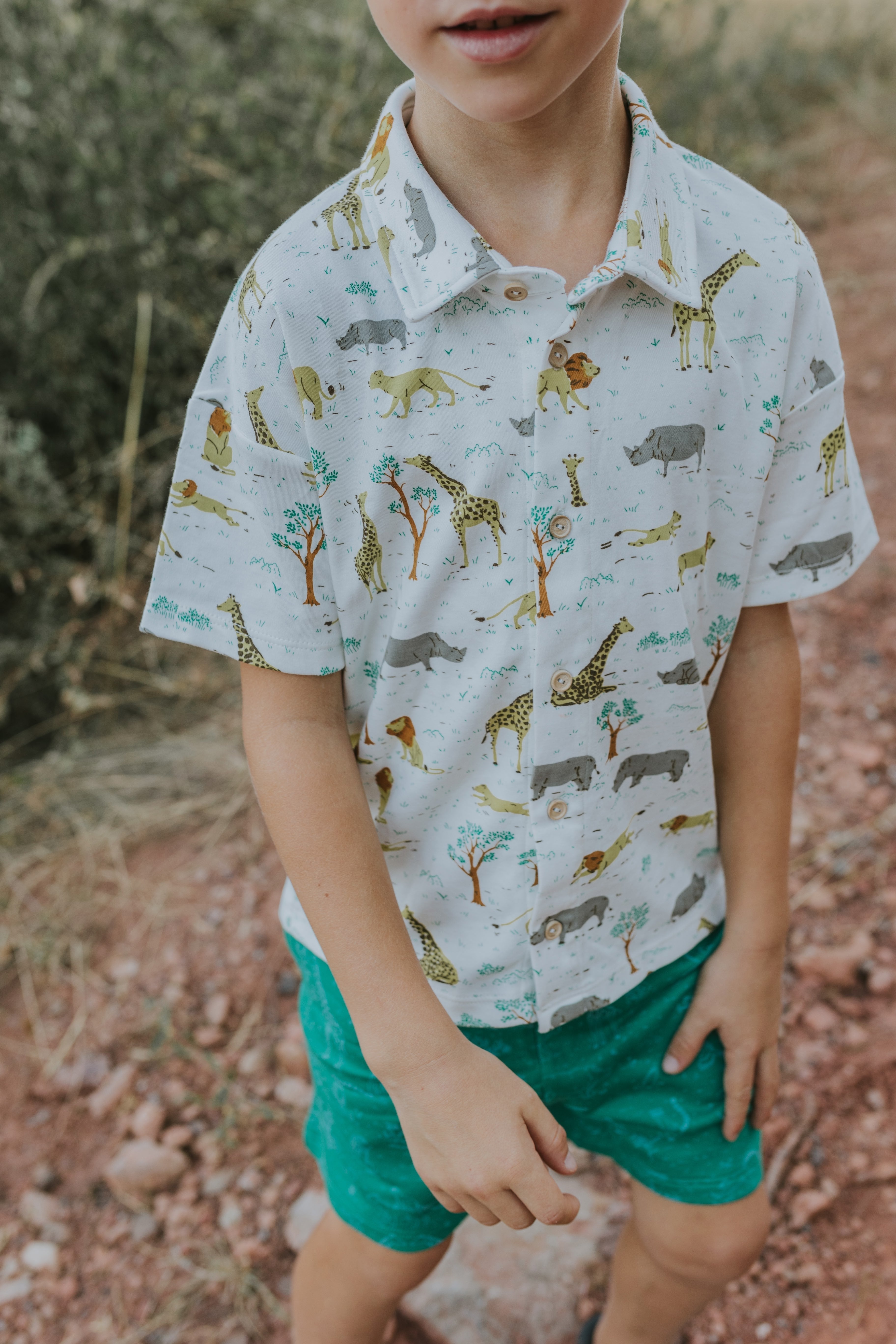 Camisa Manga Corta - Safari - Crema