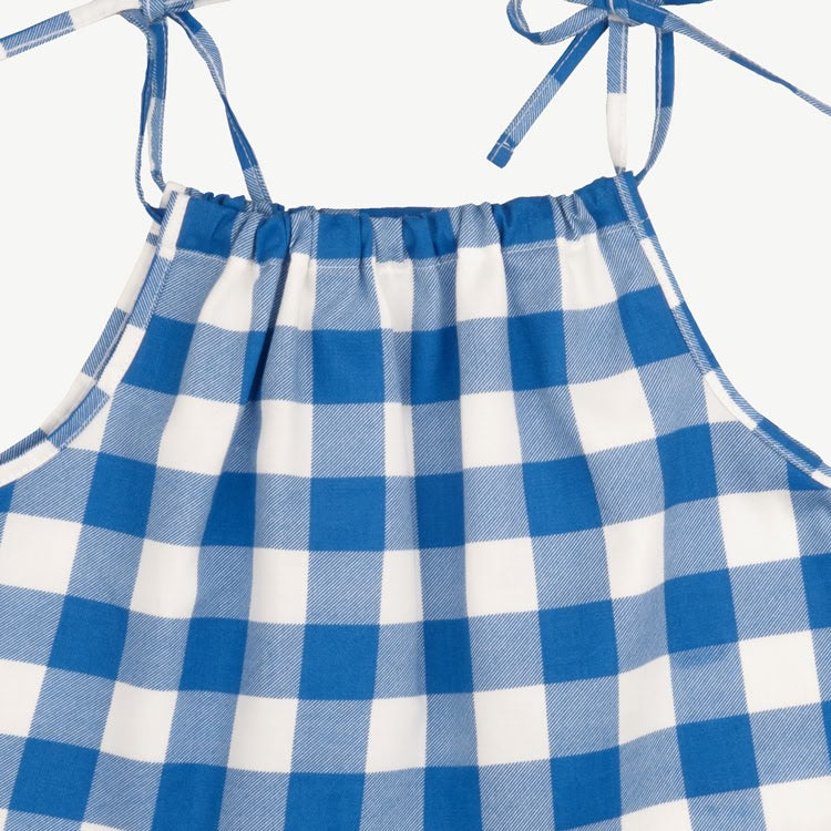 Blusa con Tirantes - Cuadros Vichy - Azul