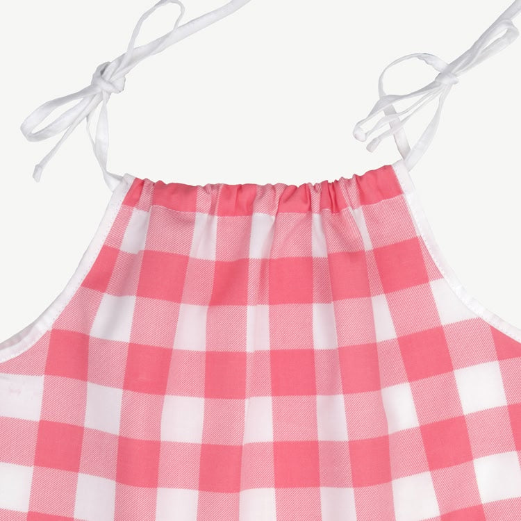 Blusa con Tirantes - Cuadros Vichy - Rosa