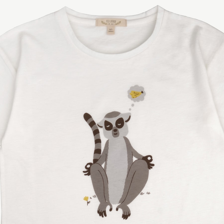 T-shirt Manga Corta - Lemur - Crema