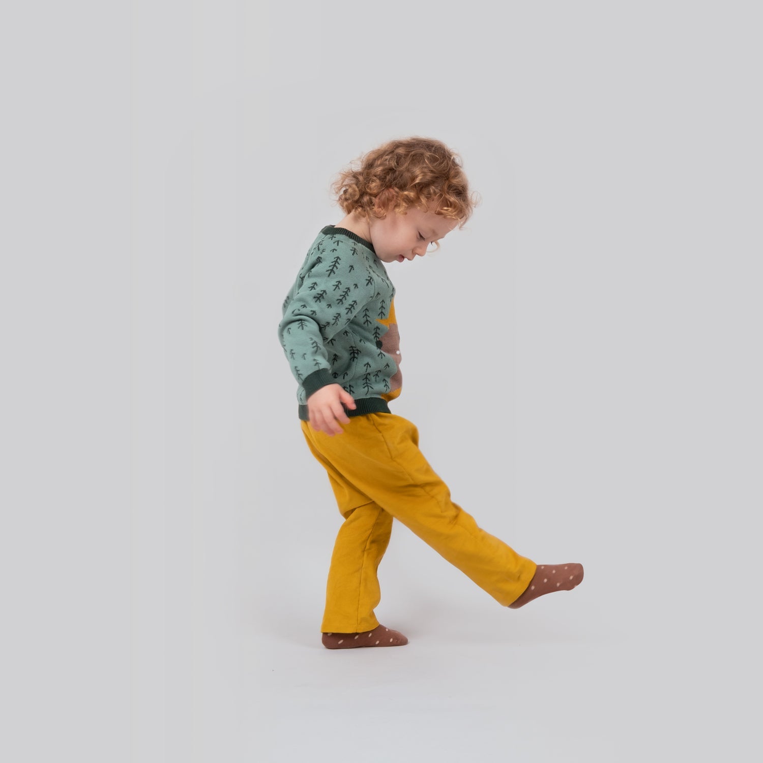 Pantalón corduroy 'tiny paw' arrowwood