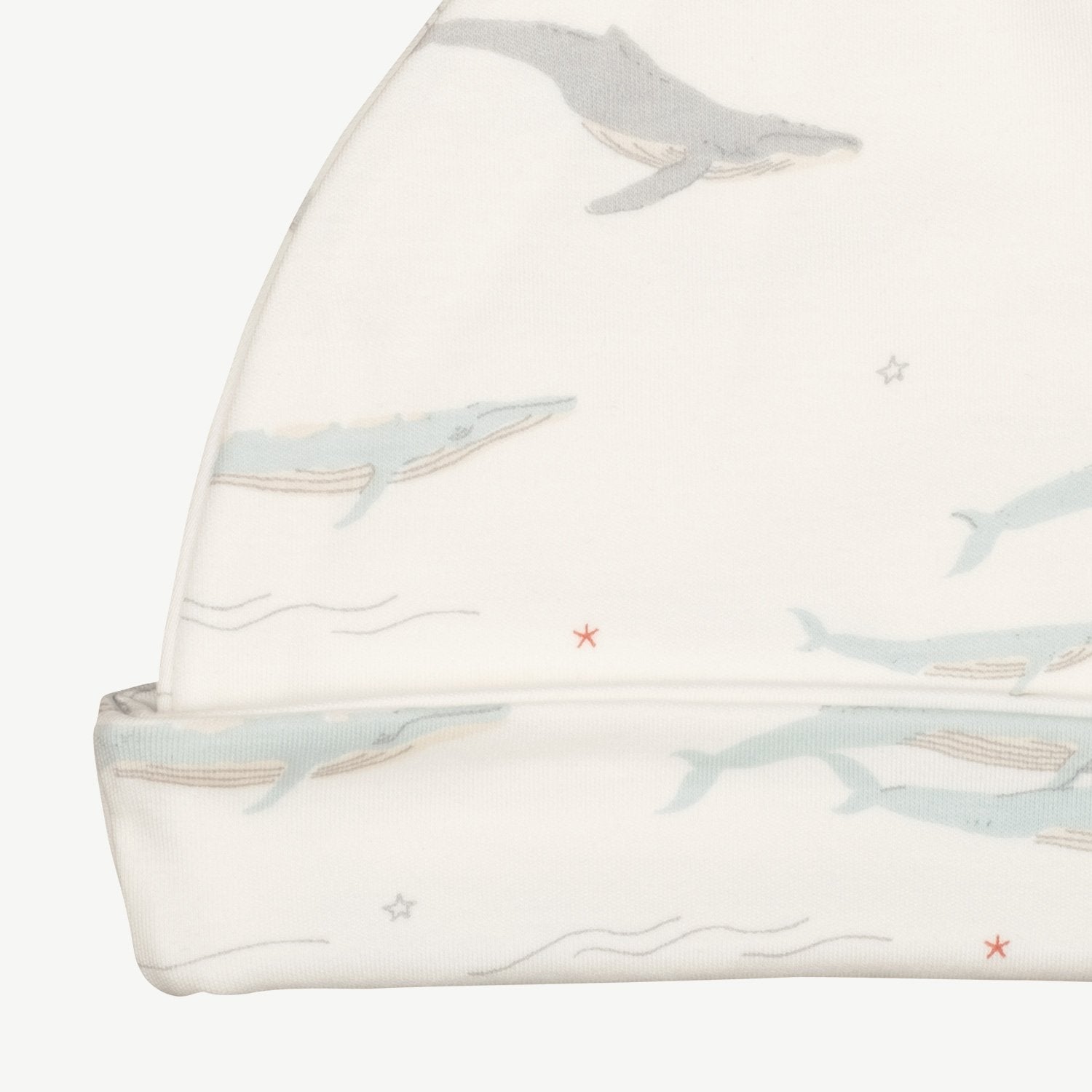 Gorro 'passing whales' eco white