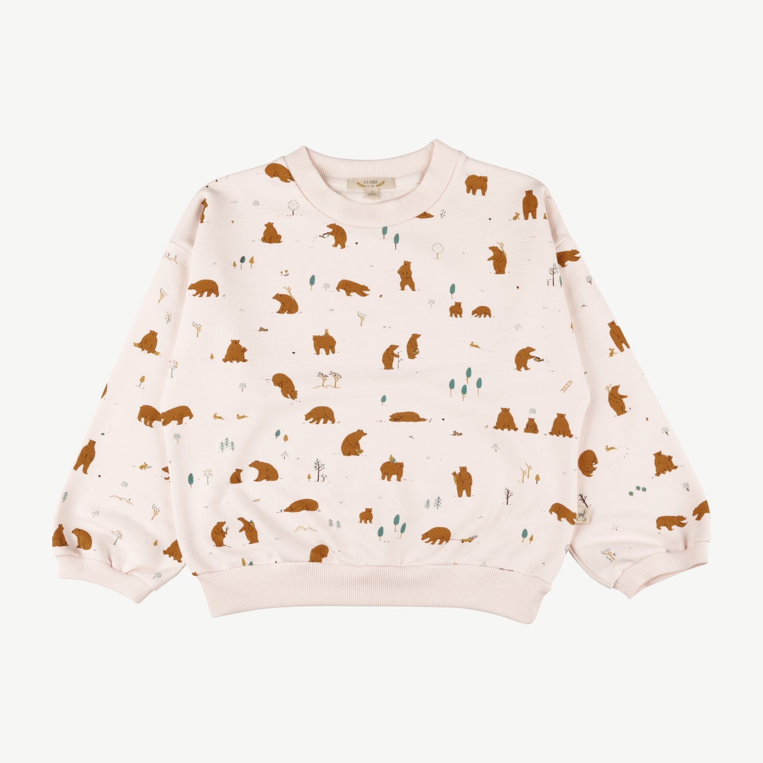 Sweatshirt 'forester bears' pearl