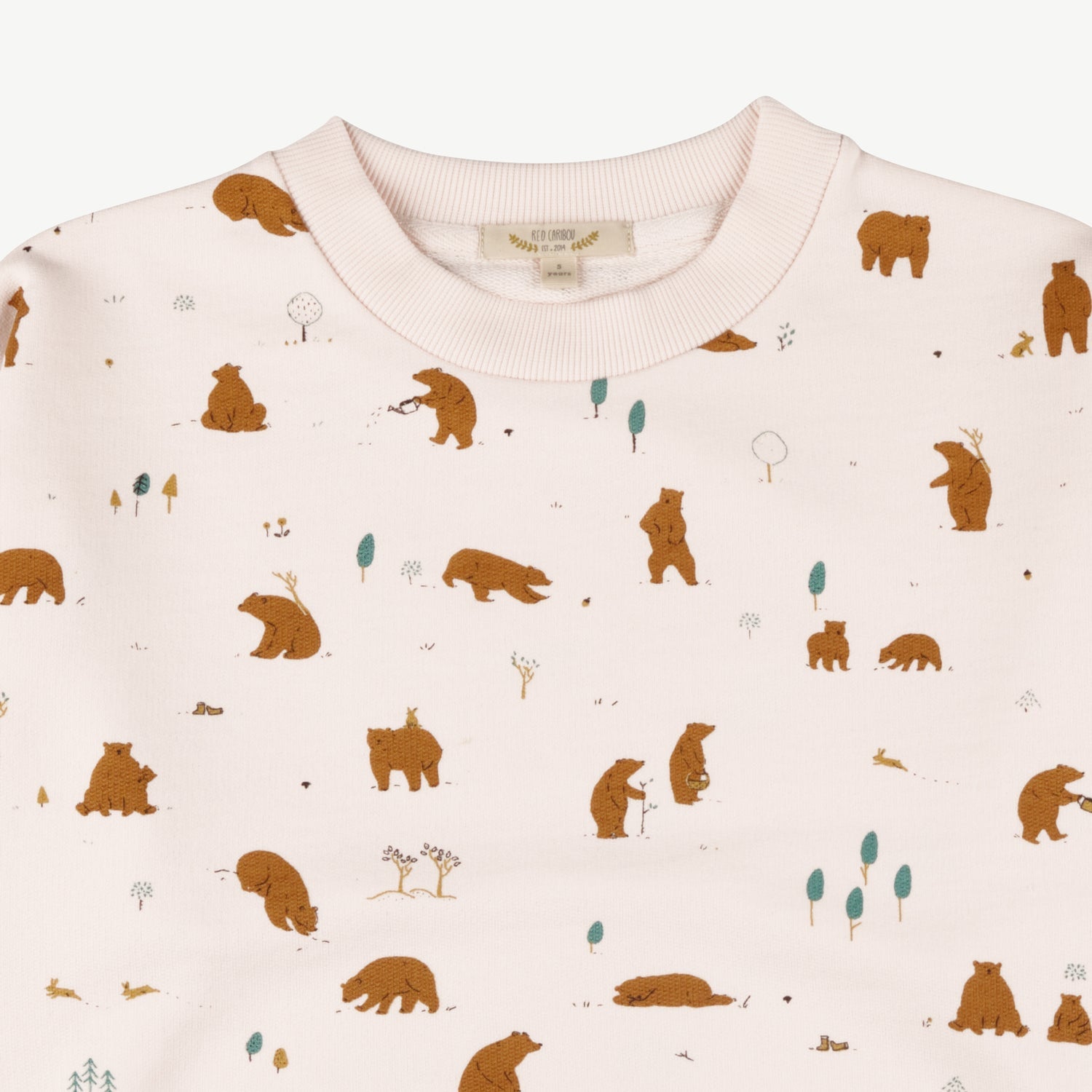 Sweatshirt 'forester bears' pearl