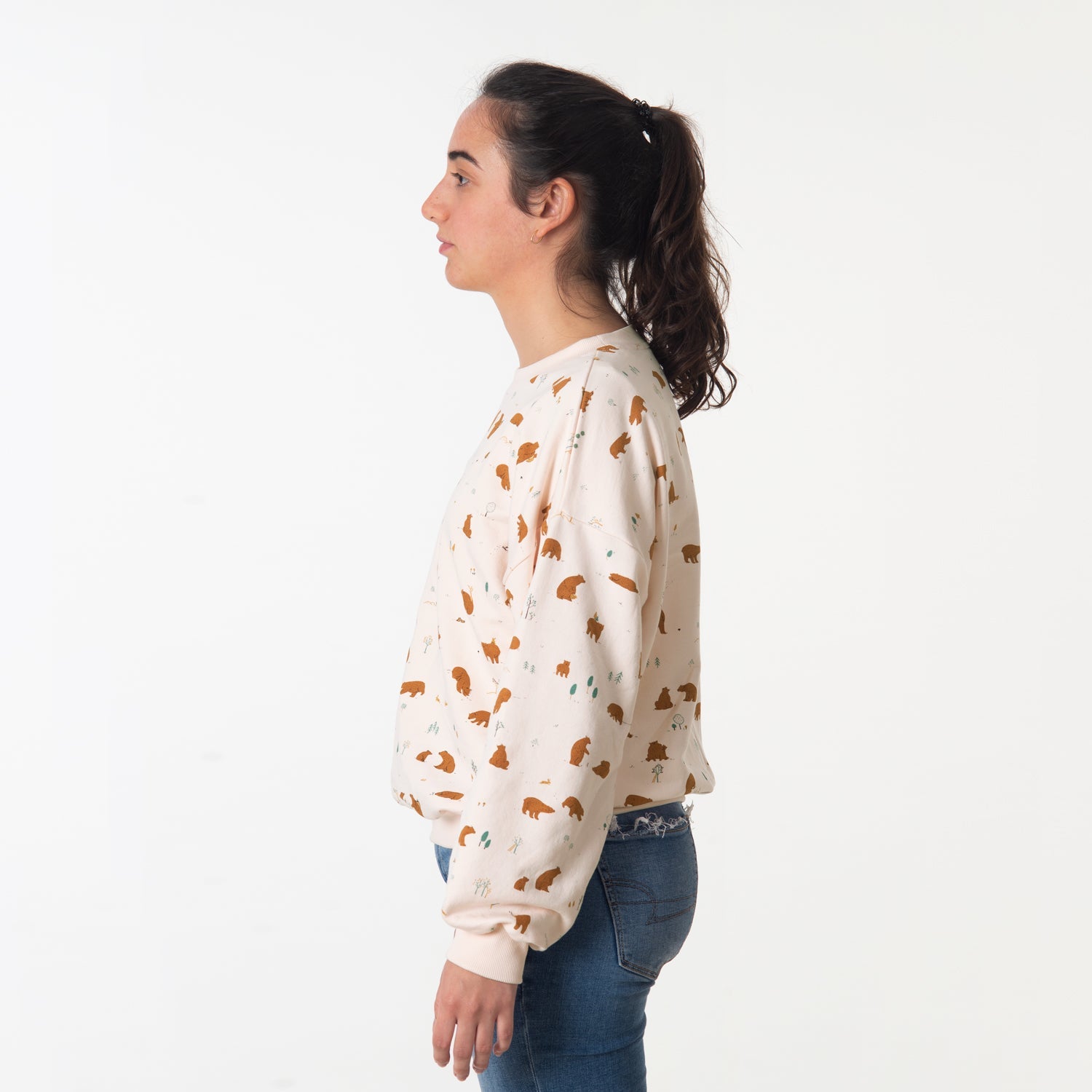 Sweatshirt 'forester bears' pearl