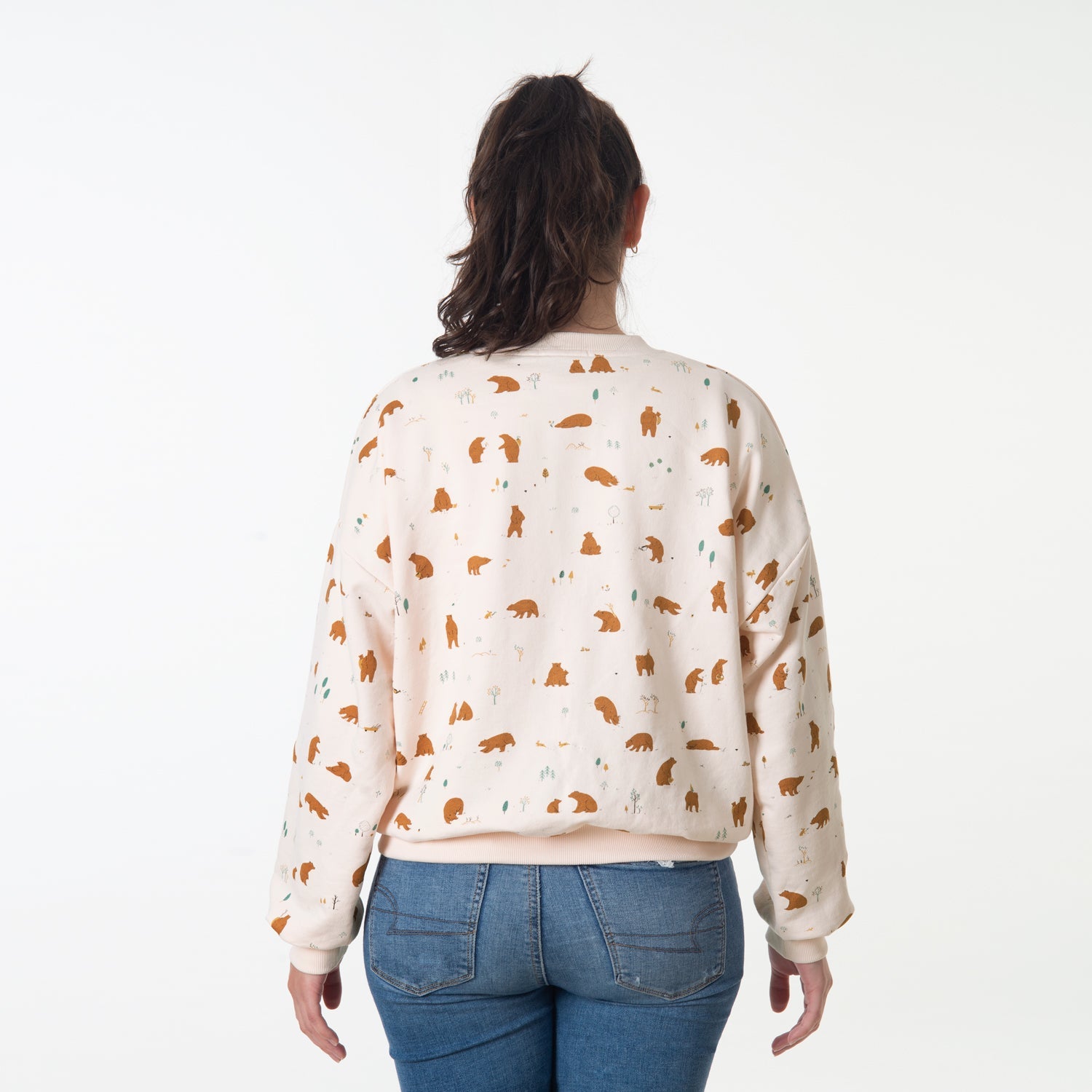 Sweatshirt 'forester bears' pearl