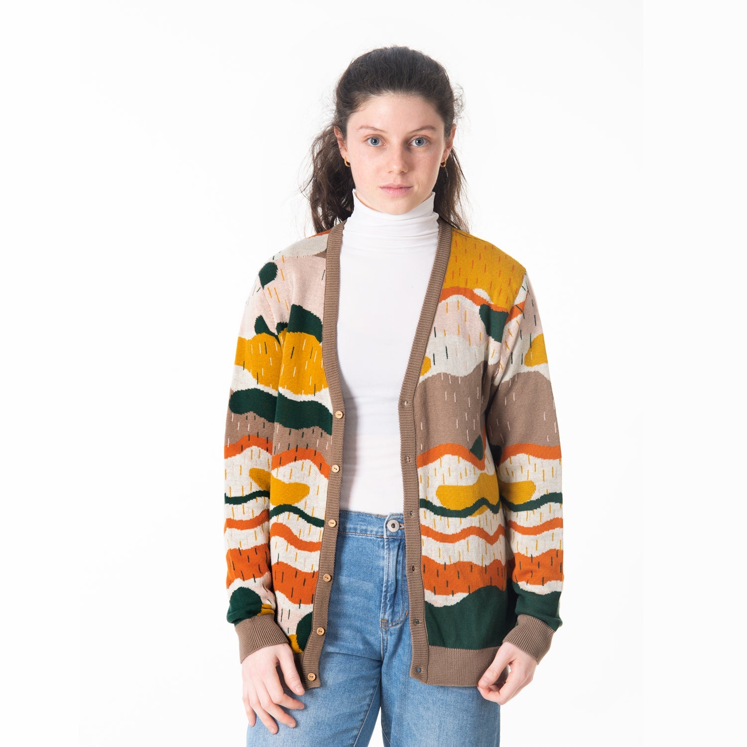 Cardigan tejido 'redwoods' light taupe