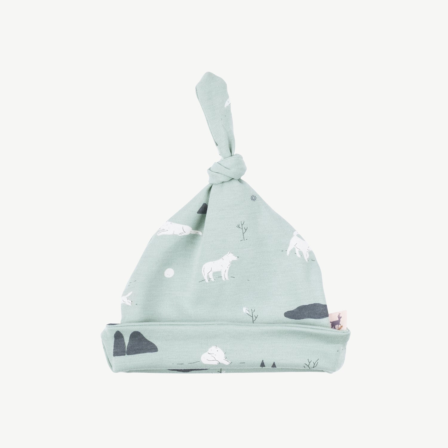 Gorro 'guardian wolves' gray mist