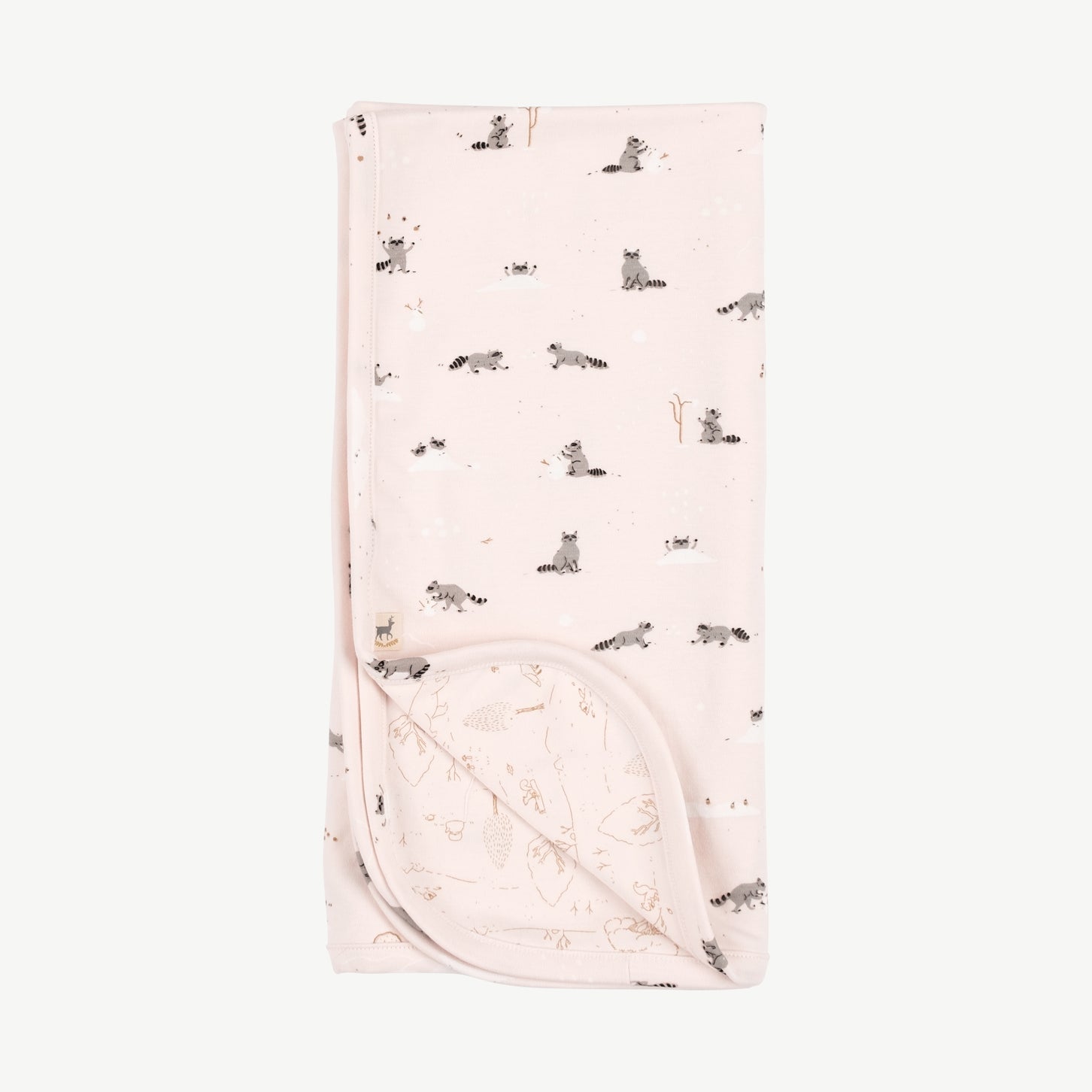 Manta reversible 'frolicsome raccoons' pearl