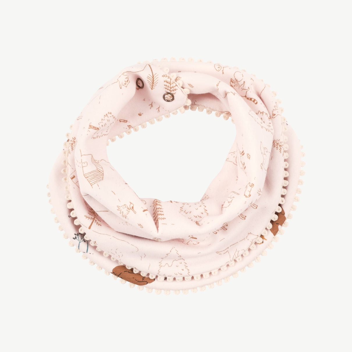 Bandana reversible 'forester bears' pearl