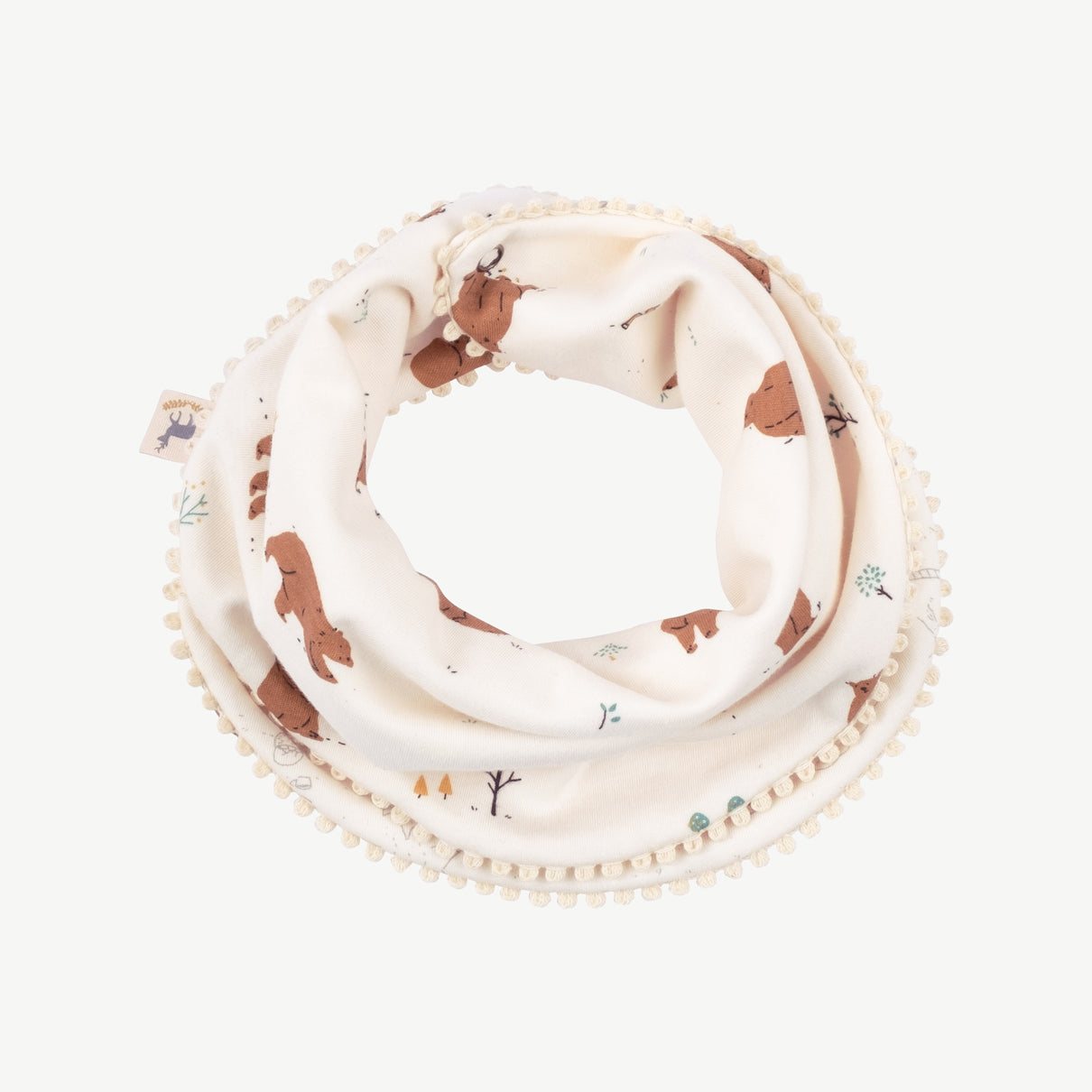 Bandana reversible 'forester bears' sea salt