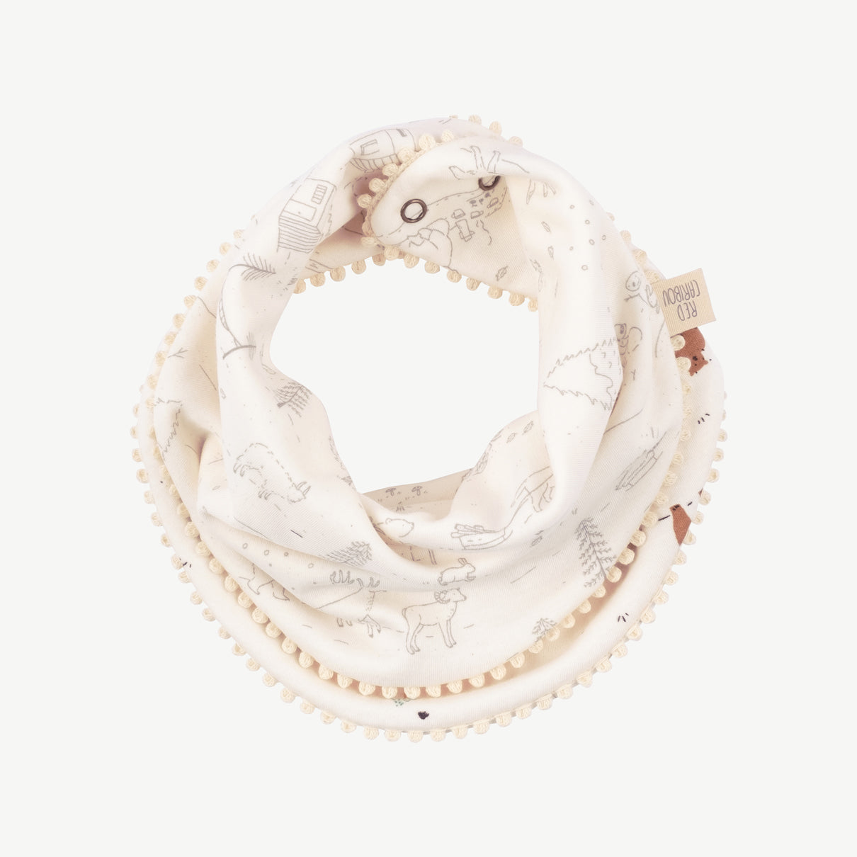 Bandana reversible 'forester bears' sea salt