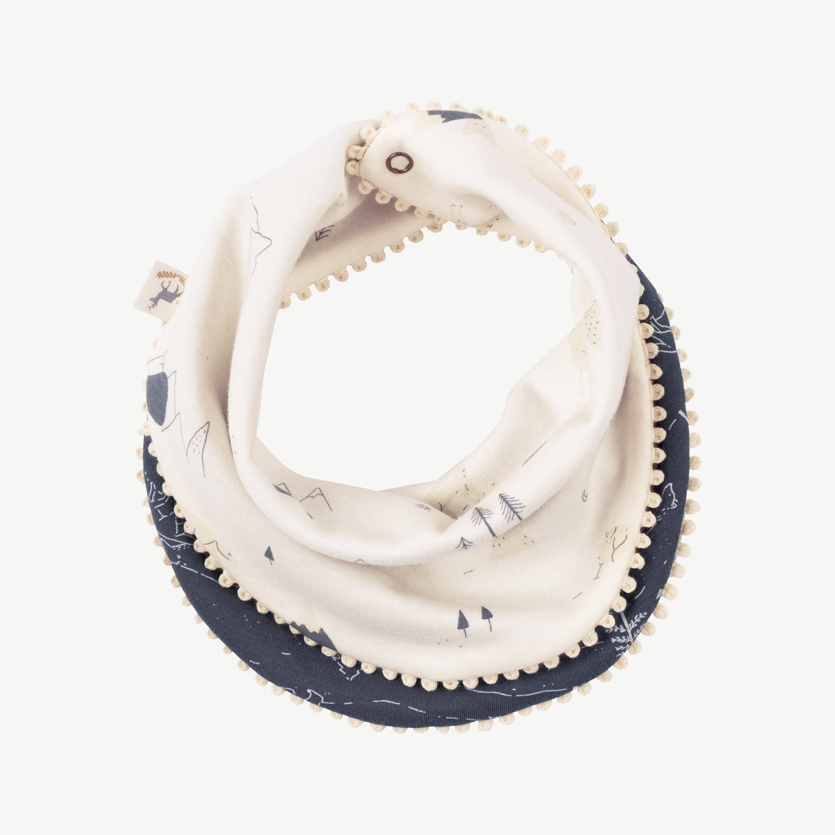 Bandana reversible 'guardian wolves' sea salt