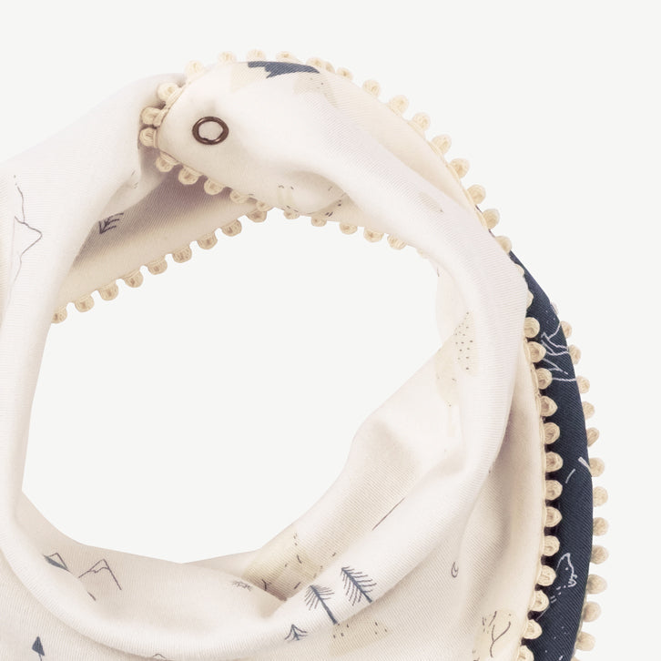 Bandana reversible 'guardian wolves' sea salt