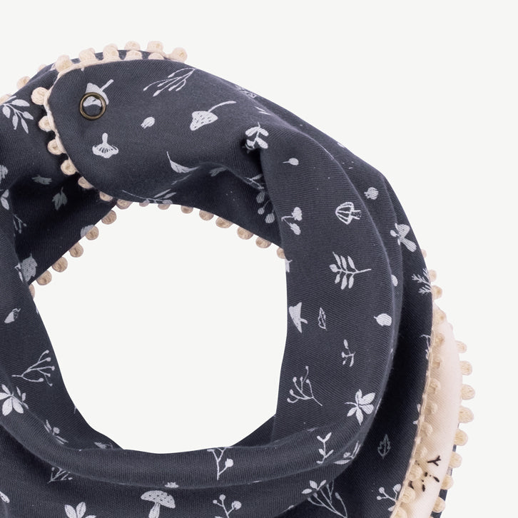 Bandana reversible 'frolicsome raccoons' sea salt