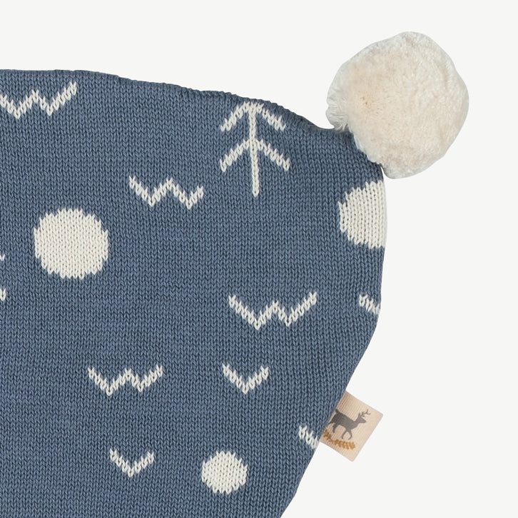 Gorro tejido 'the woods' blue mirage