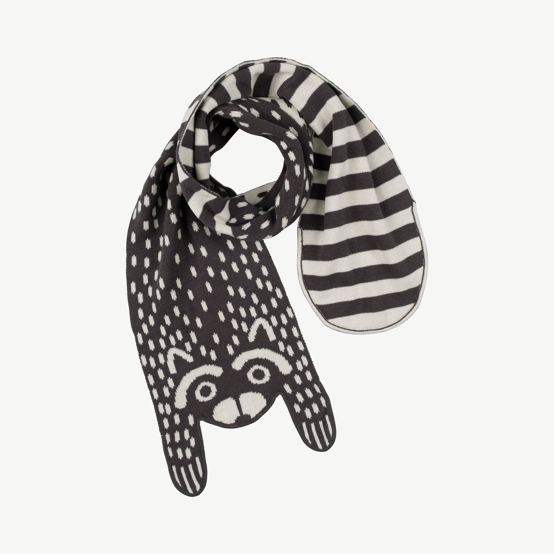 Bufanda tejida 'amazed racoon' dark shadow