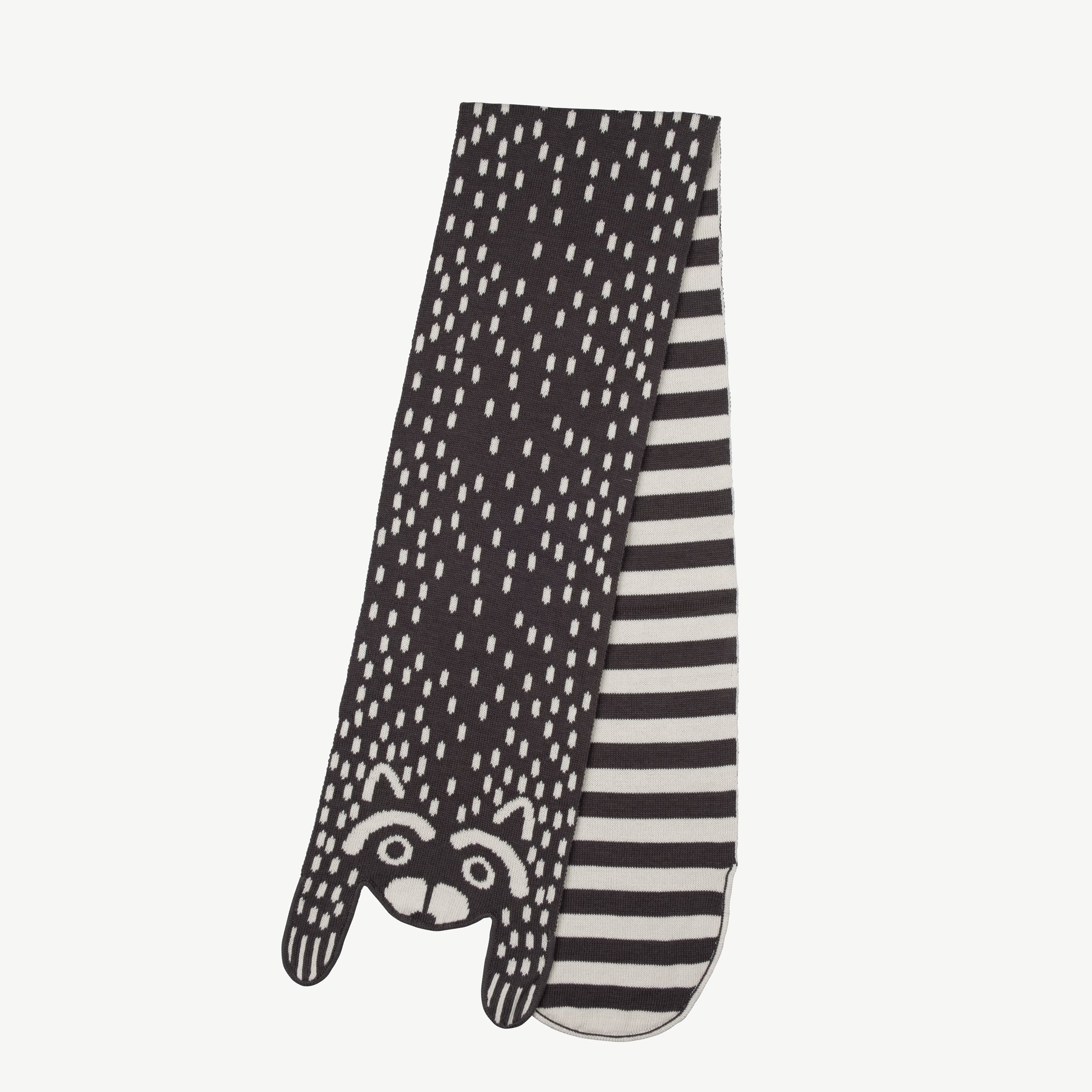 Bufanda tejida 'amazed racoon' dark shadow