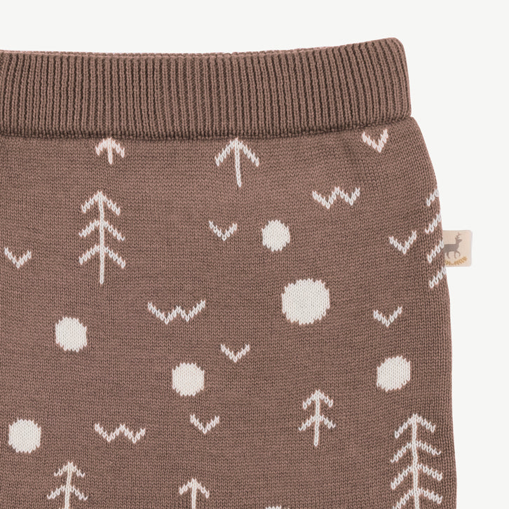 Pantalon tejido 'the woods' light taupe