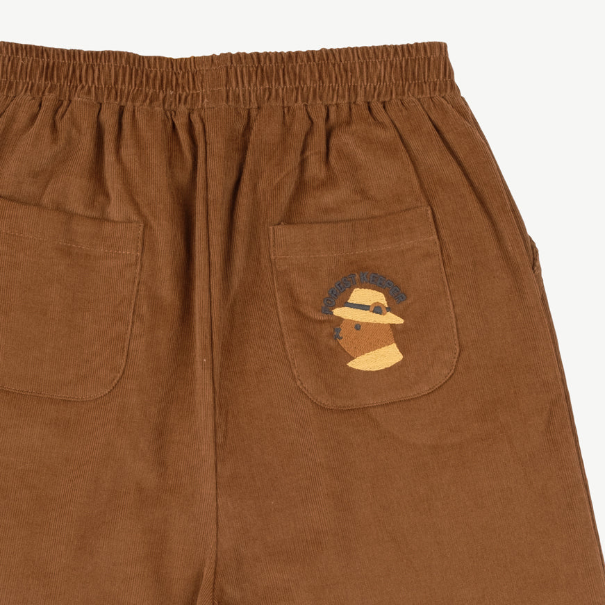 Pantalón corduroy 'forest keeper' tobaco brown