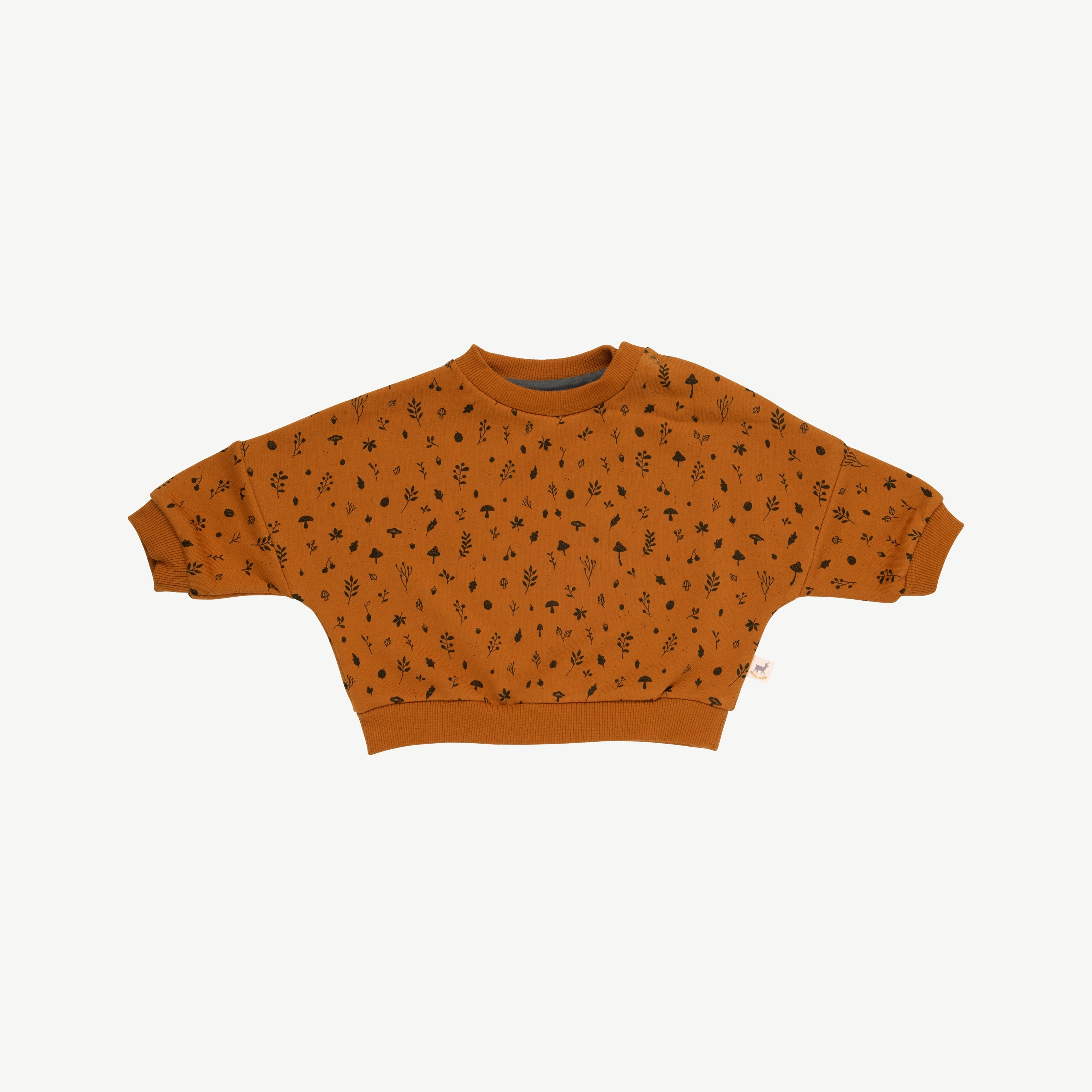 Sweatshirt 'woodland flora' sugar almond