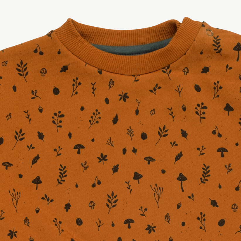 Sweatshirt 'woodland flora' sugar almond