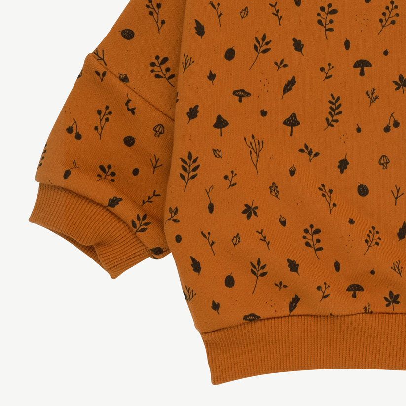 Sweatshirt 'woodland flora' sugar almond