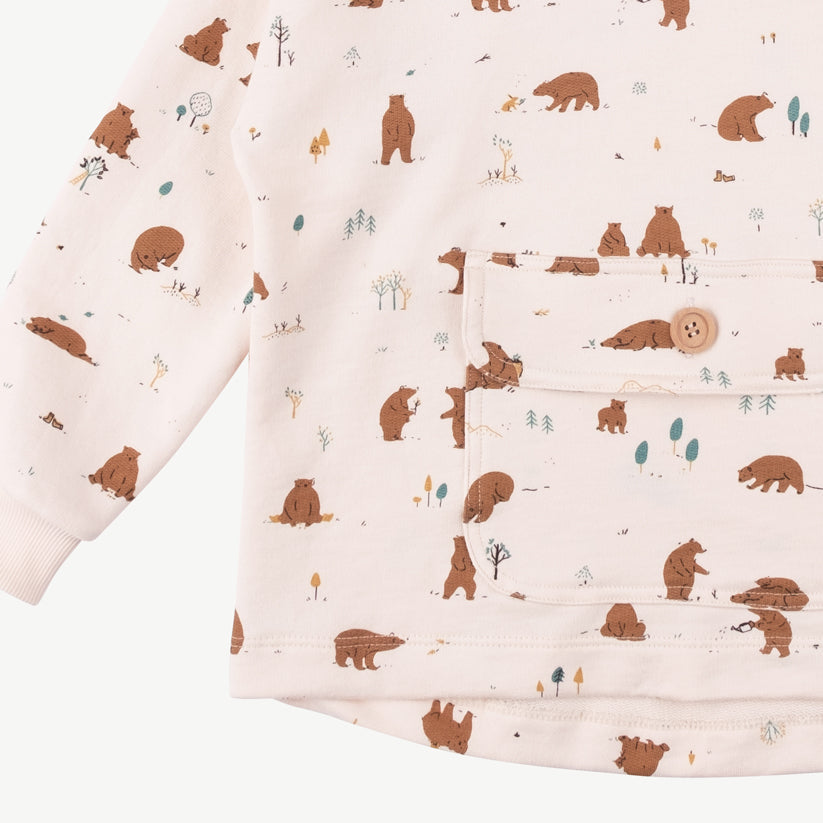Sweatshirt con capucha 'forester bears' pearl