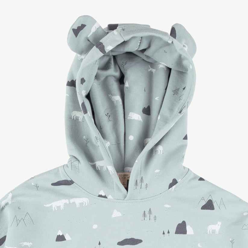 Sweatshirt con capucha 'guardian wolves' gray mist