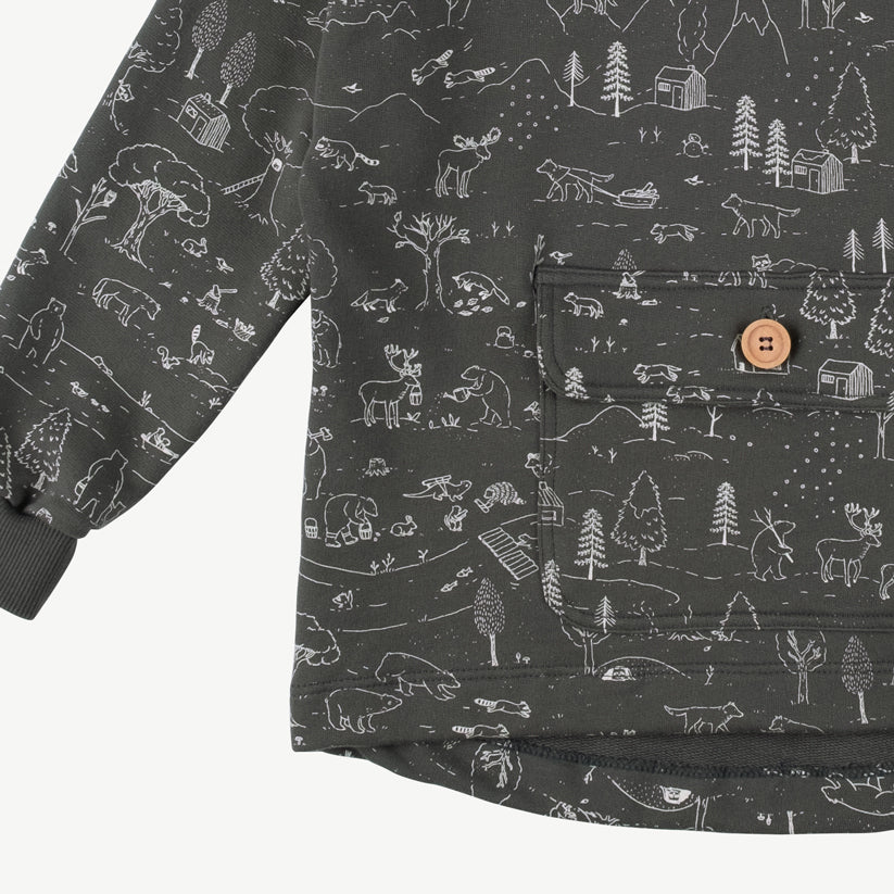 Sweatshirt con capucha 'the story' dark shadow