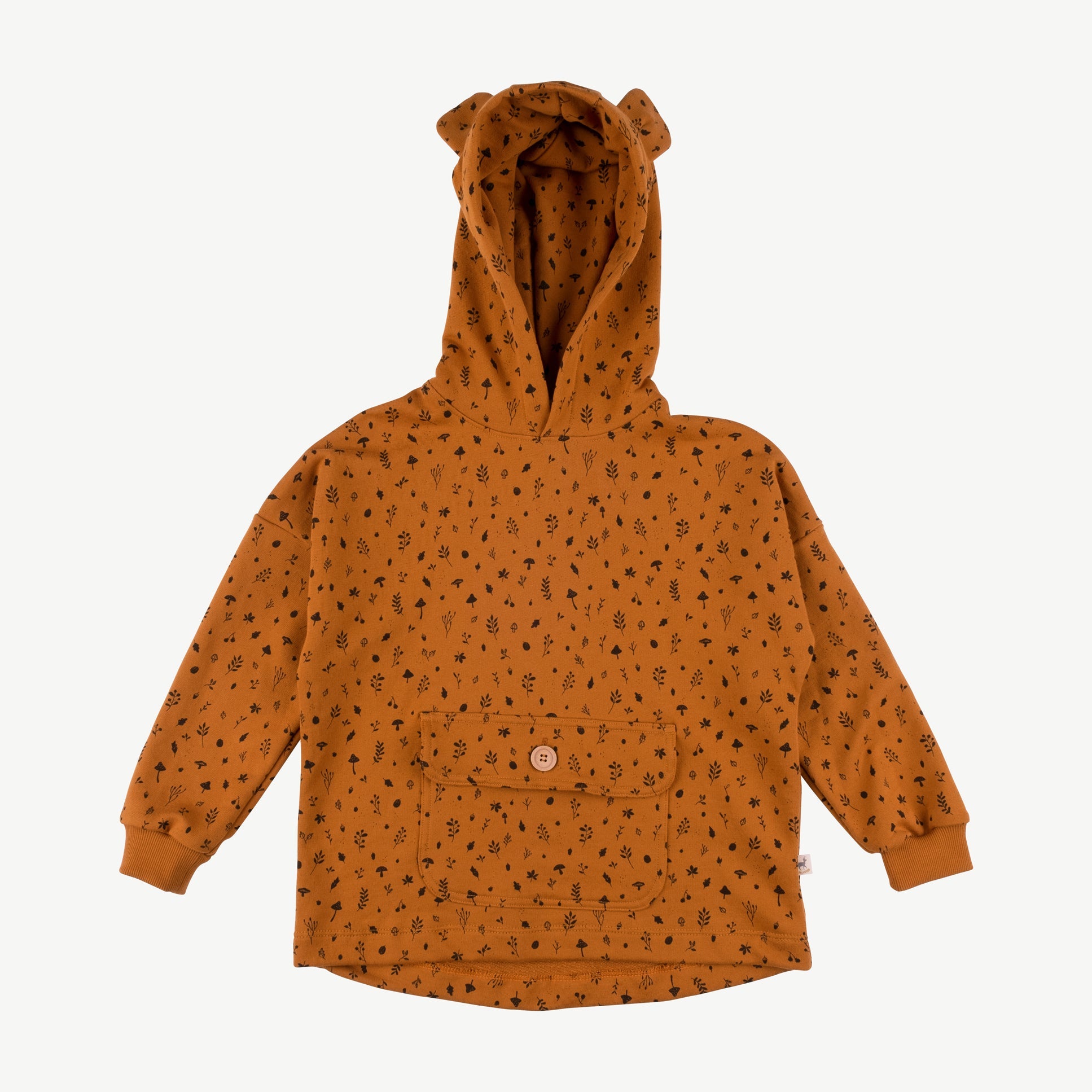 Sweatshirt con capucha 'woodland flora' sugar almond