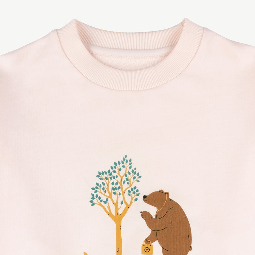 Sweatshirt 'keep growing' pearl