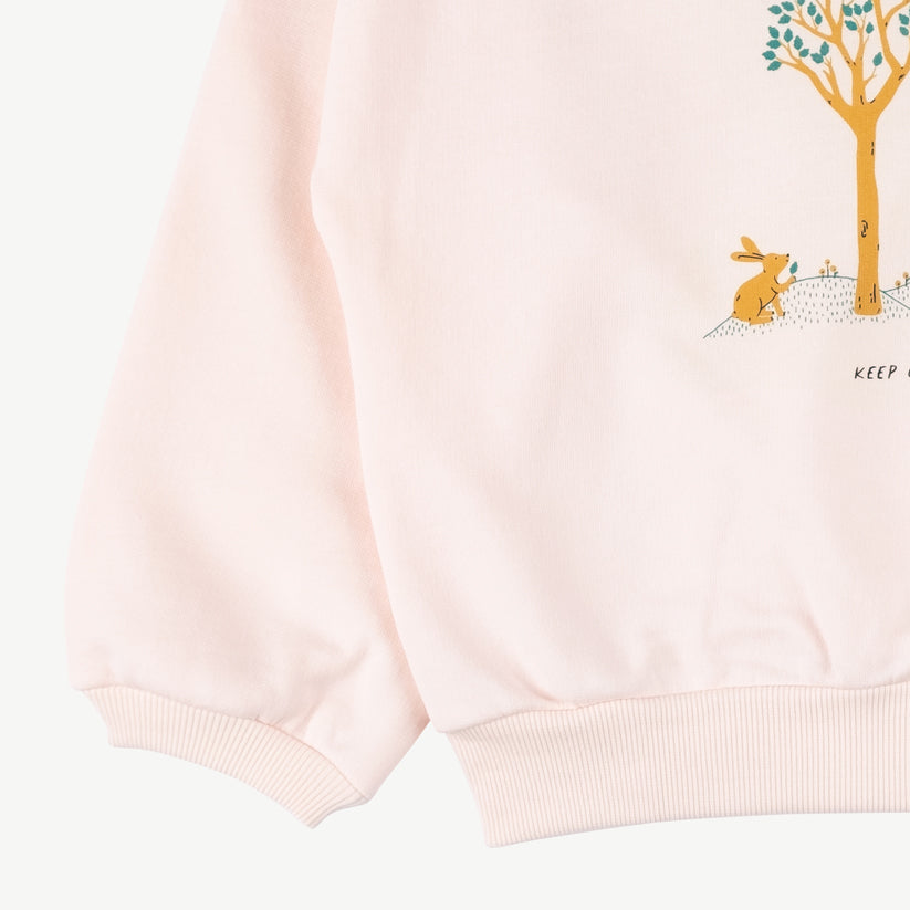 Sweatshirt 'keep growing' pearl