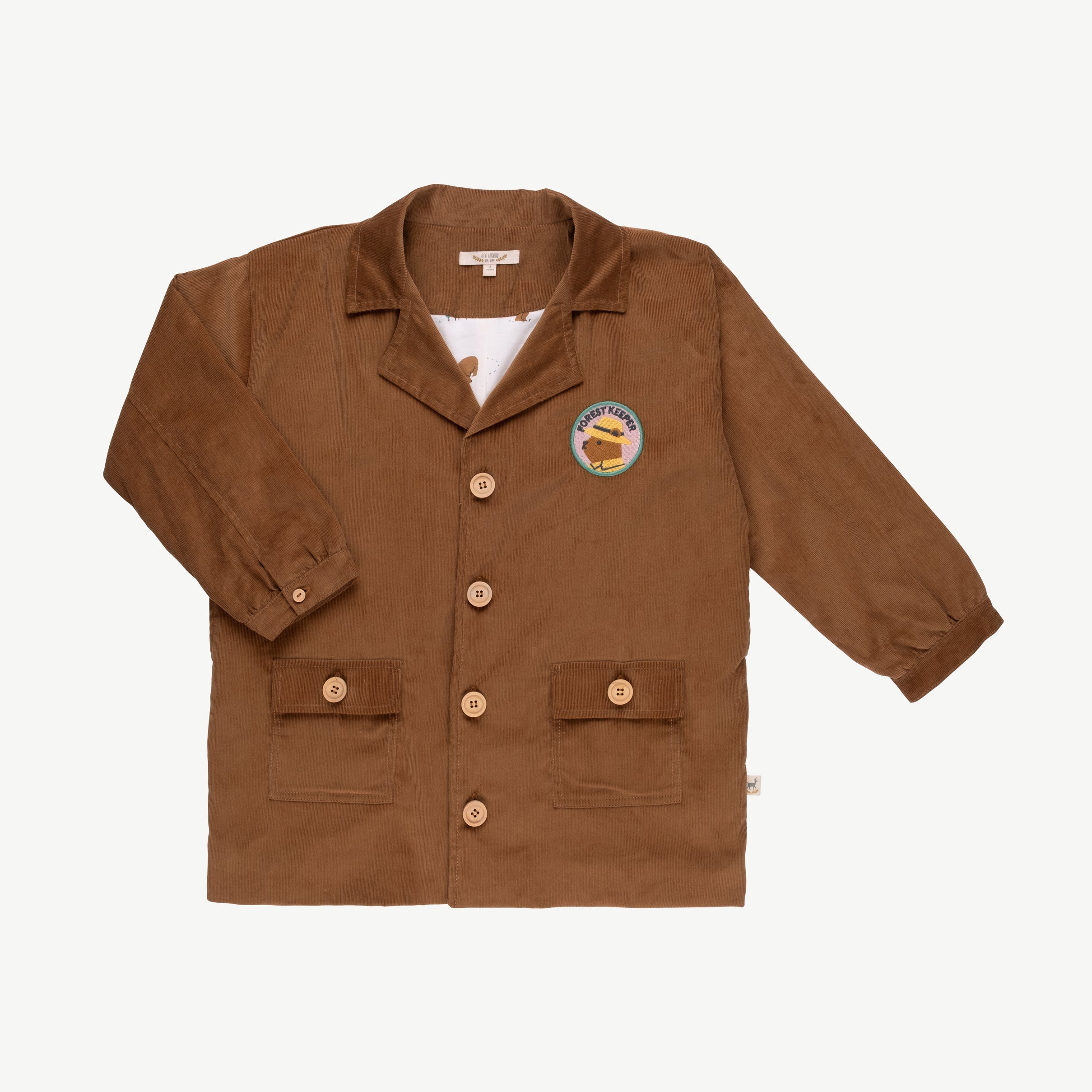 Abrigo de corduroy 'forest keeper' tobaco brown