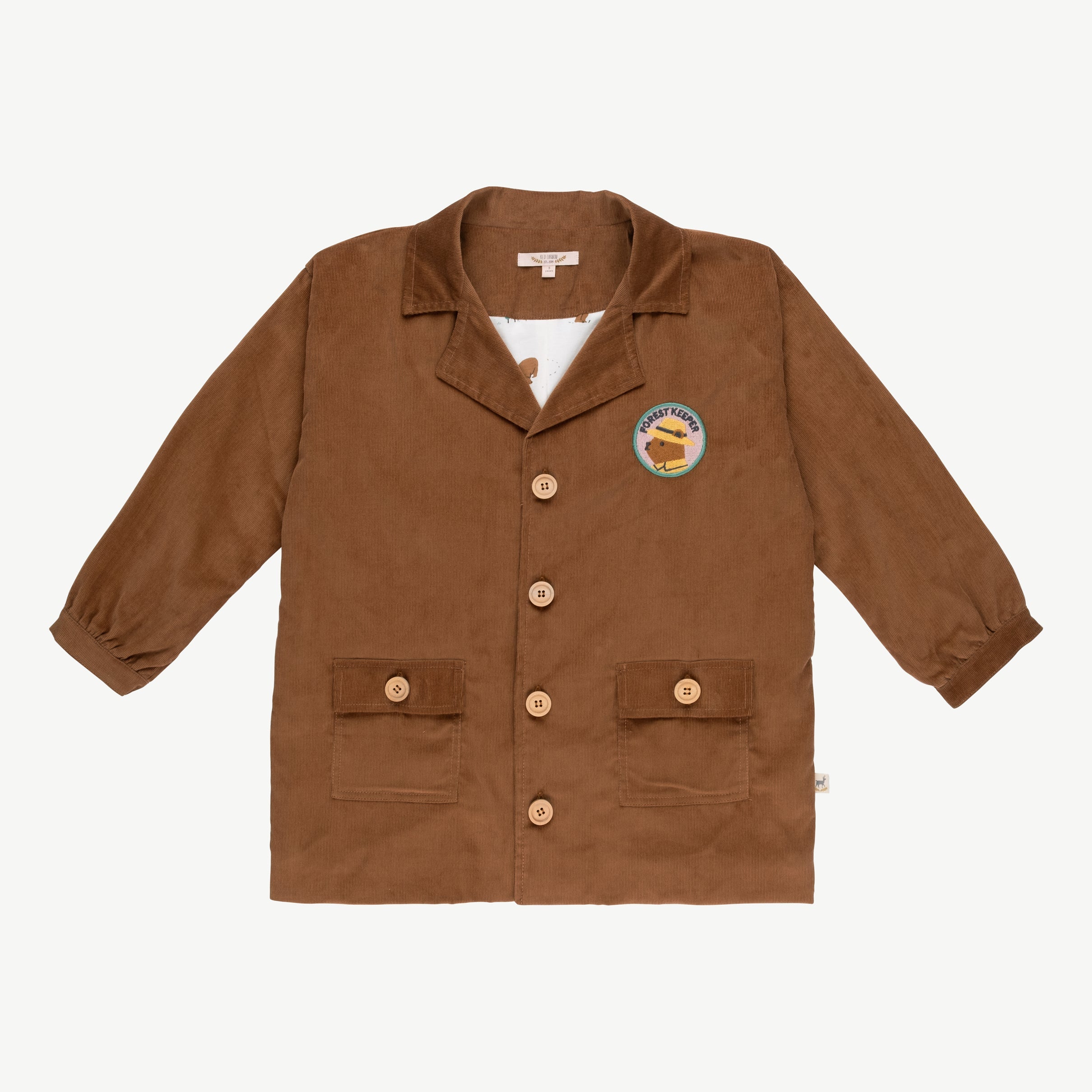 Abrigo de corduroy 'forest keeper' tobaco brown