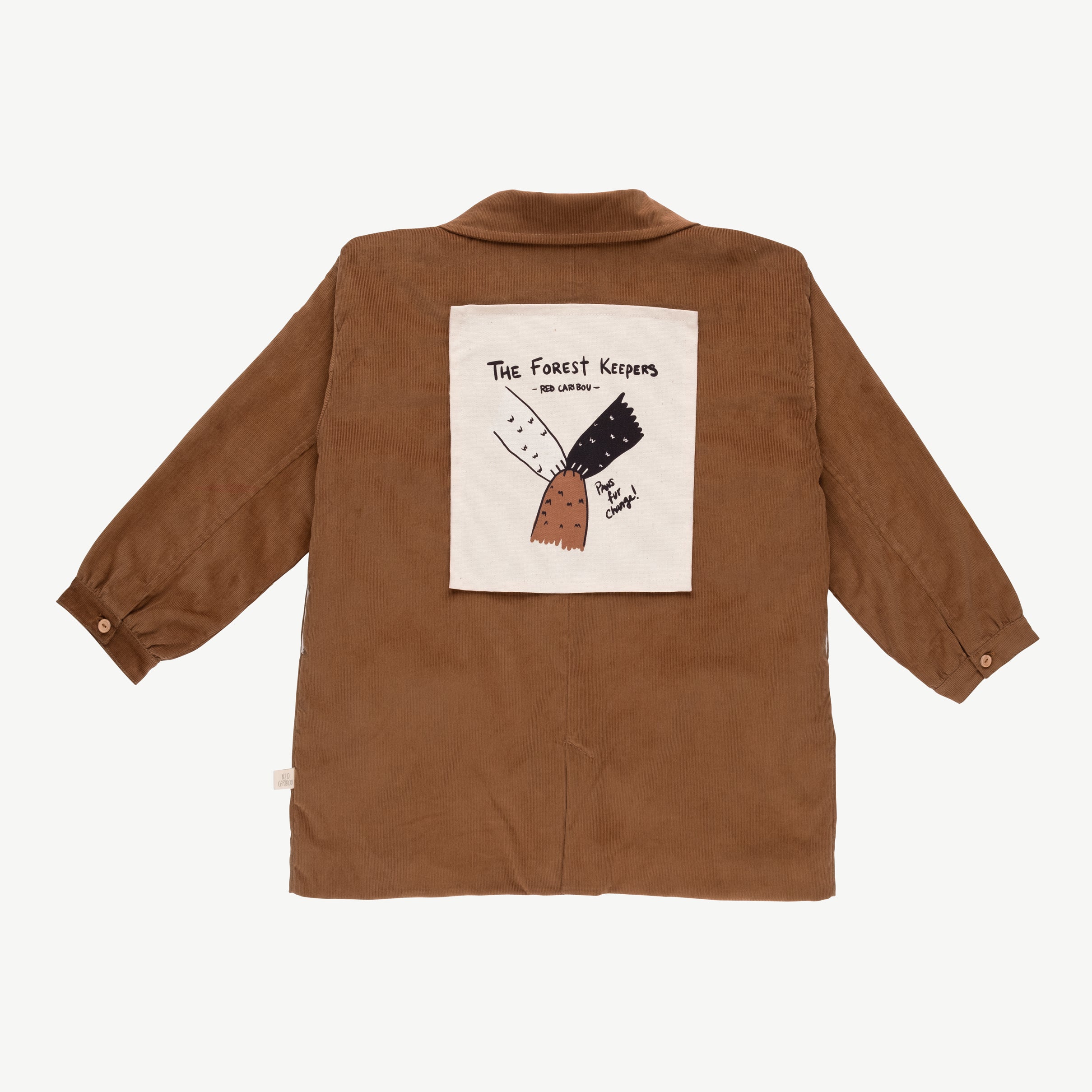 Abrigo de corduroy 'forest keeper' tobaco brown