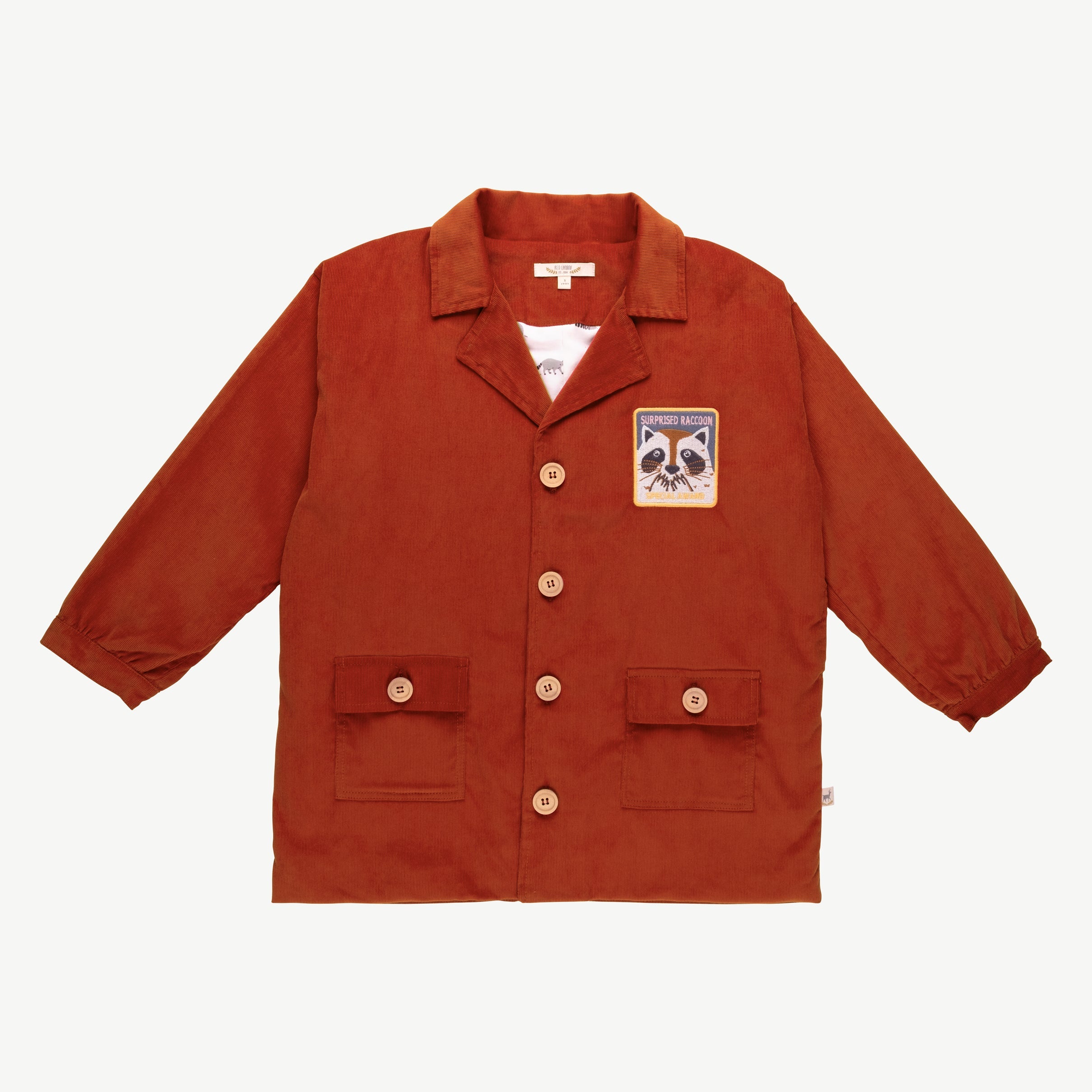 Abrigo de corduroy 'amazed racoon' autum glaze