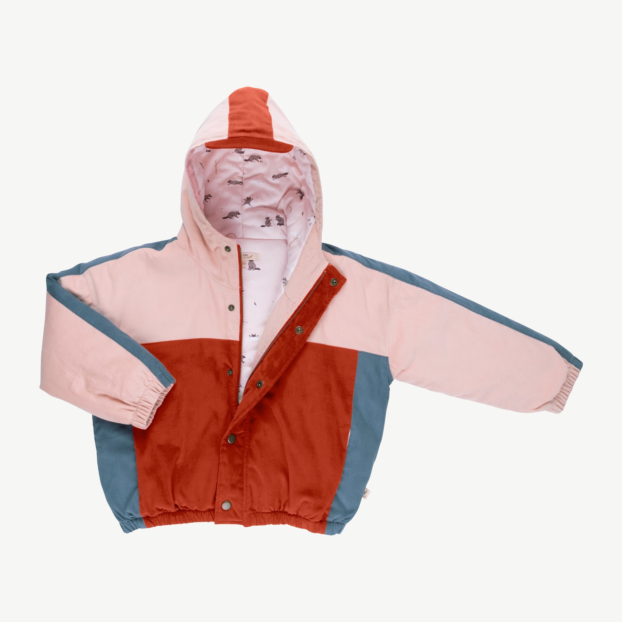 Casaca de corduroy 'amazed racoon' cameo rose