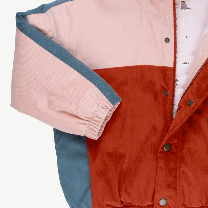 Casaca de corduroy 'amazed racoon' cameo rose