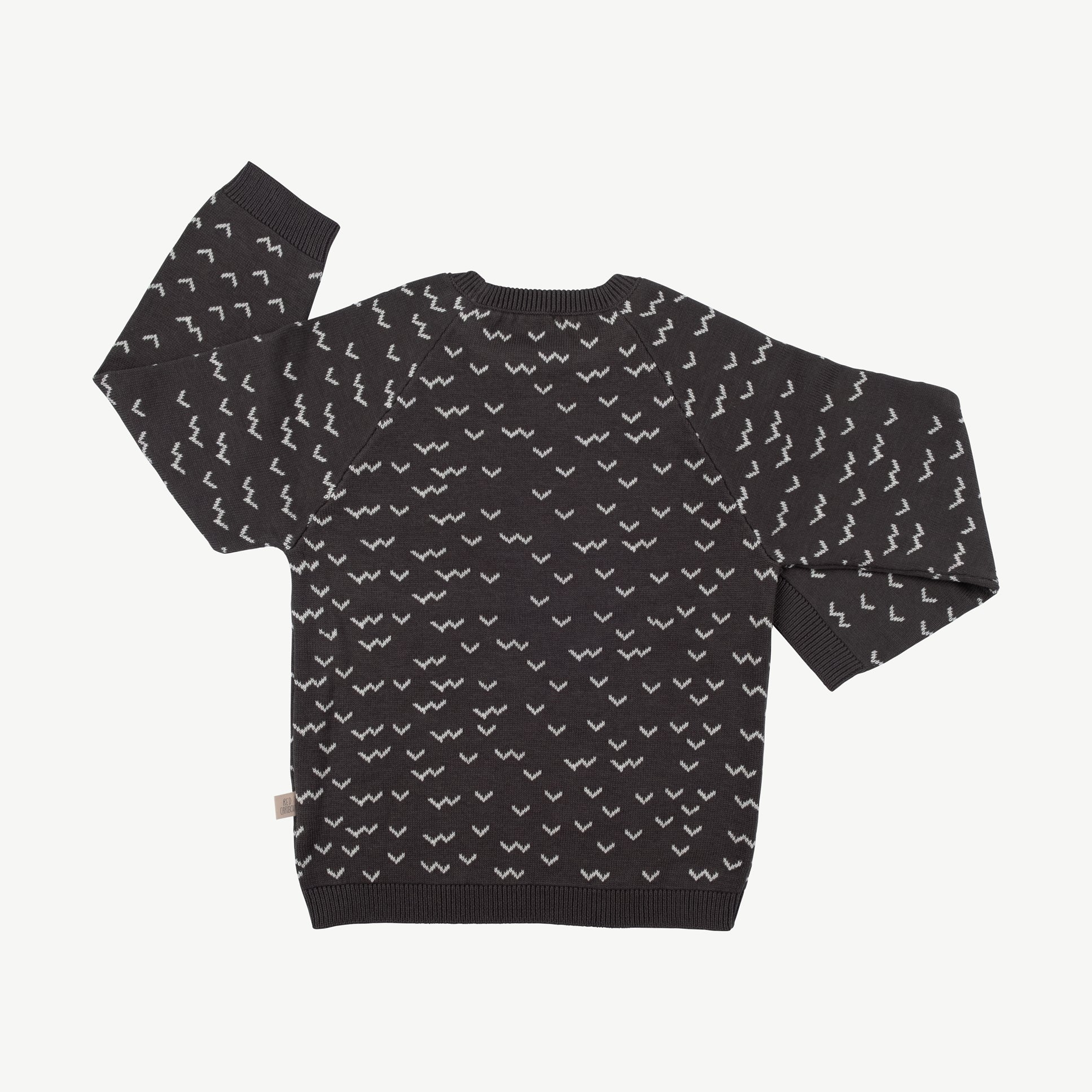 Chompa tejida 'sneaky racoon' dark shadow