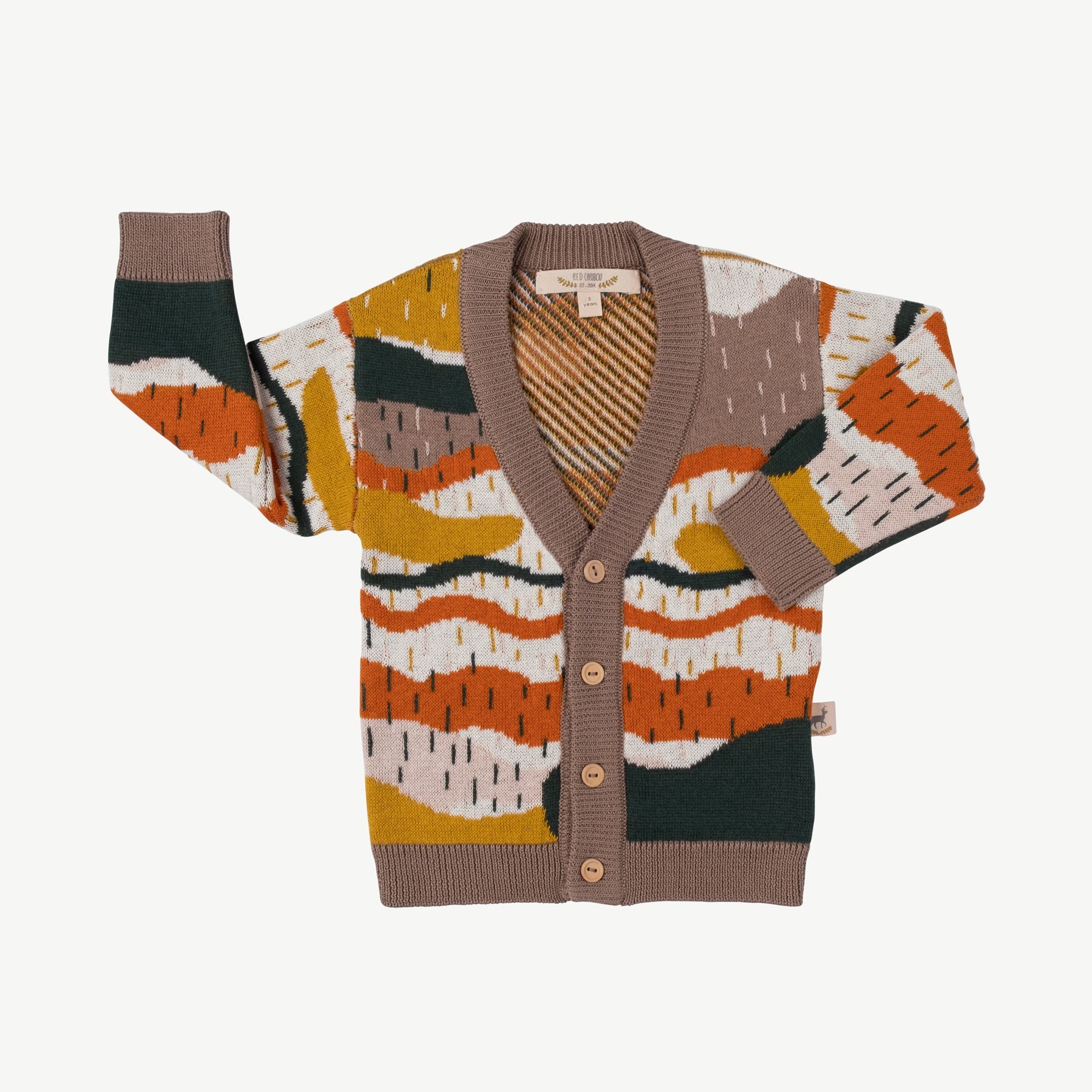 Cardigan tejido 'redwoods' light taupe