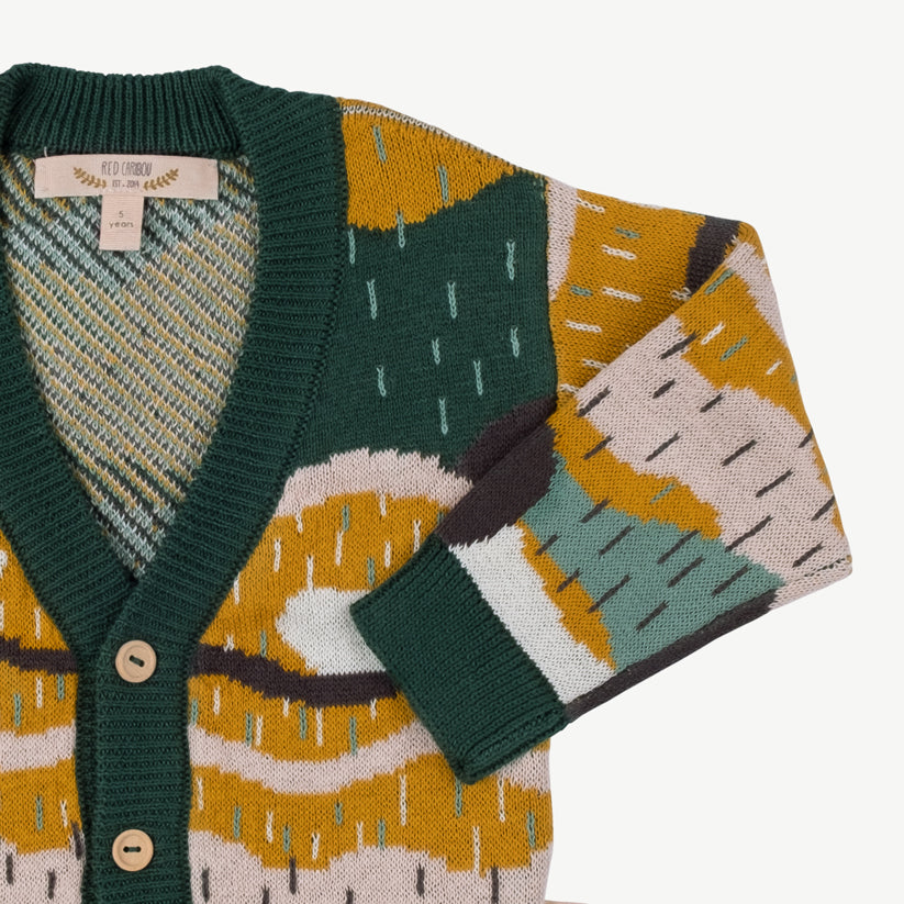 Cardigan tejido 'redwoods' forest green