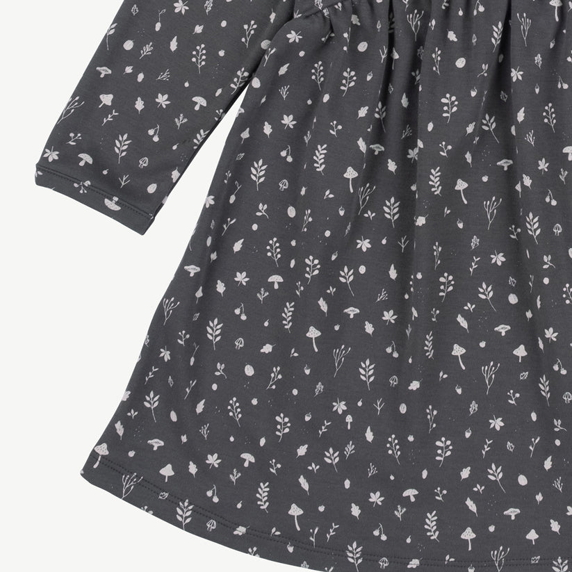 Vestido 'woodland flora' dark shadow