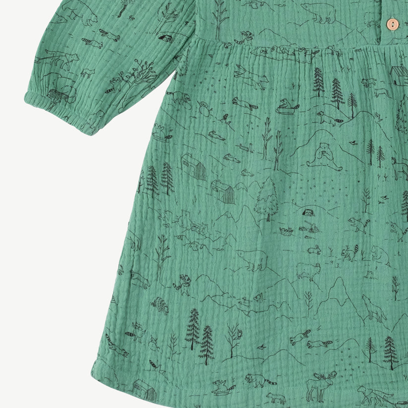 Vestido 'the story' malachite green