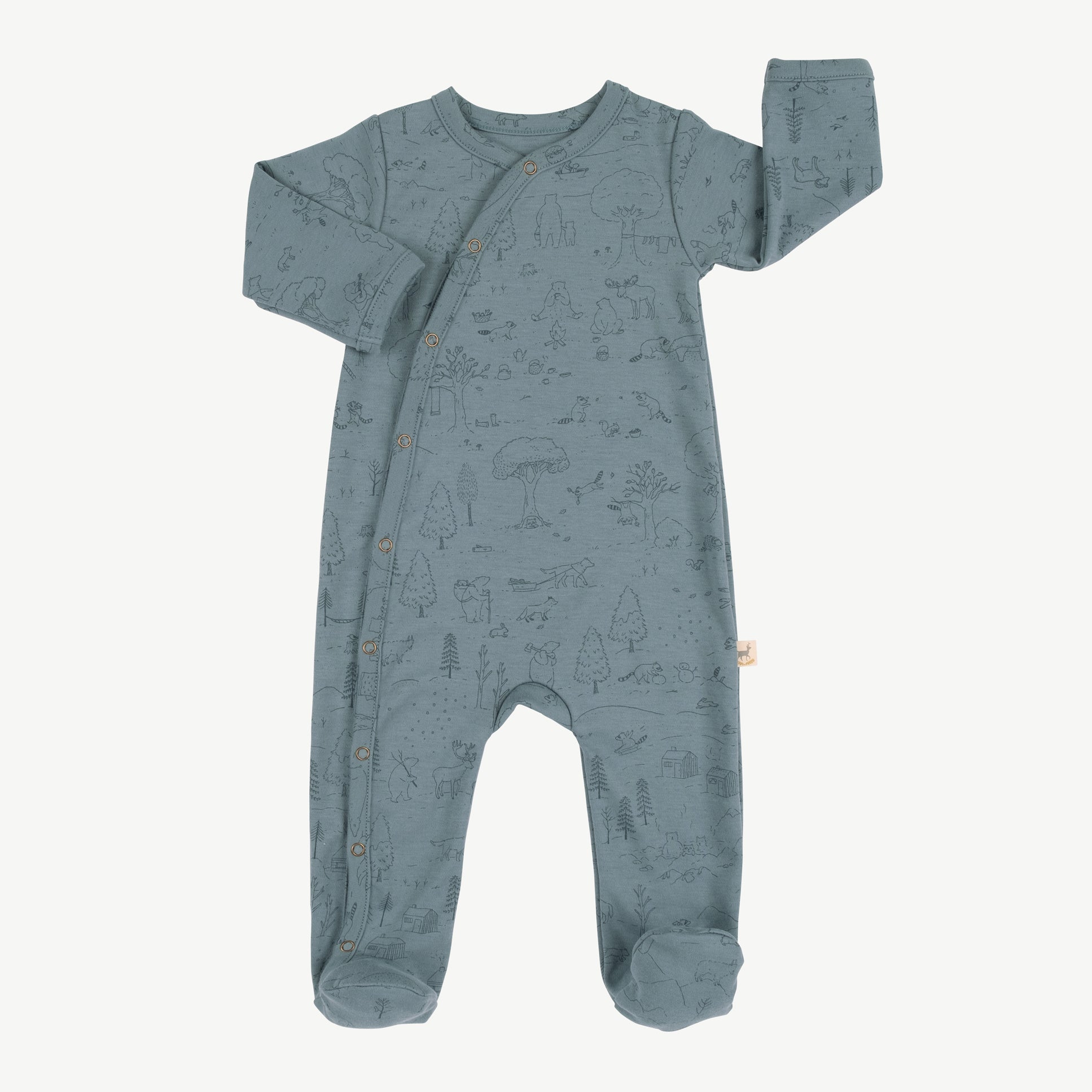 Enterizo con pies 'the story' blue mirage