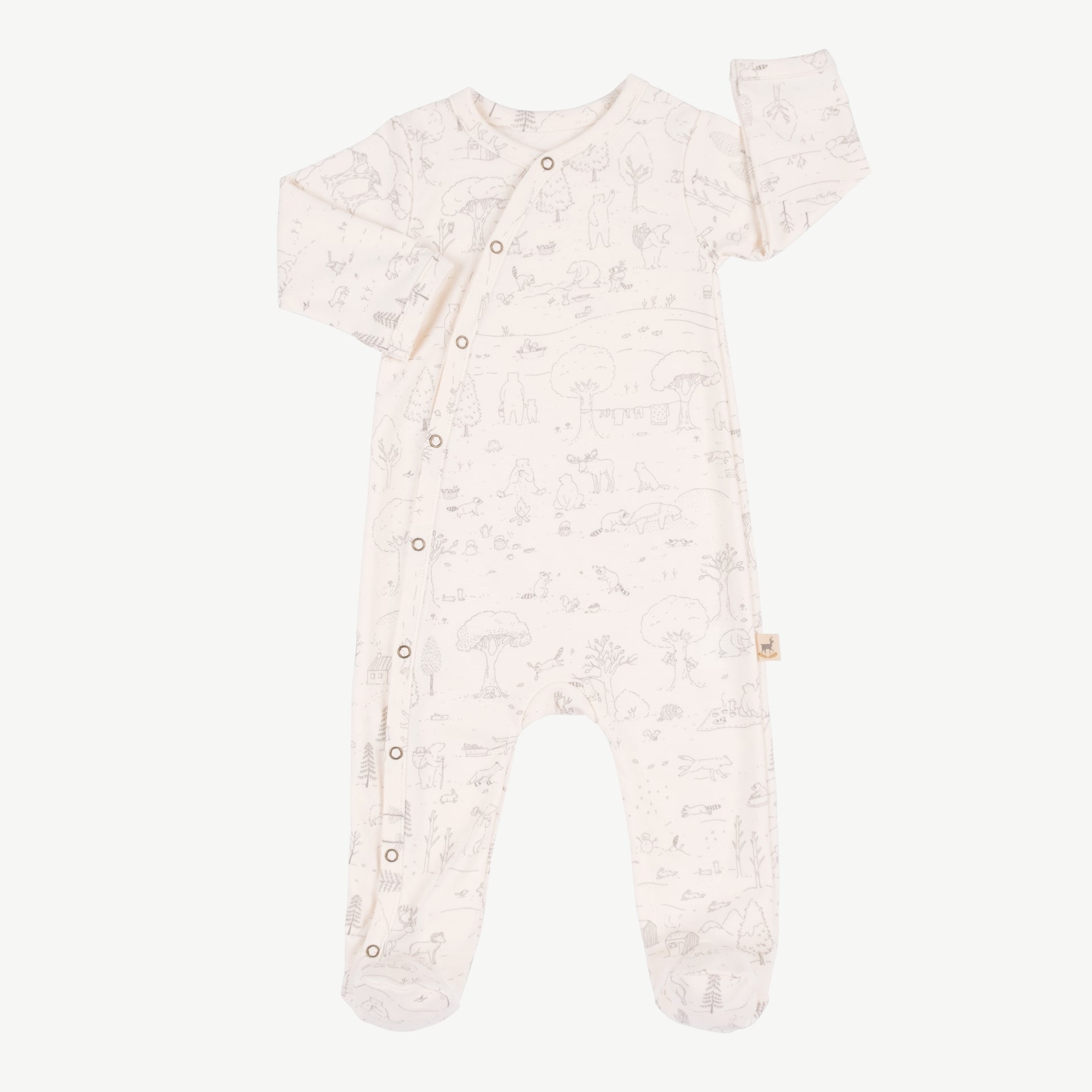 Enterizo con pies 'the story' sea salt