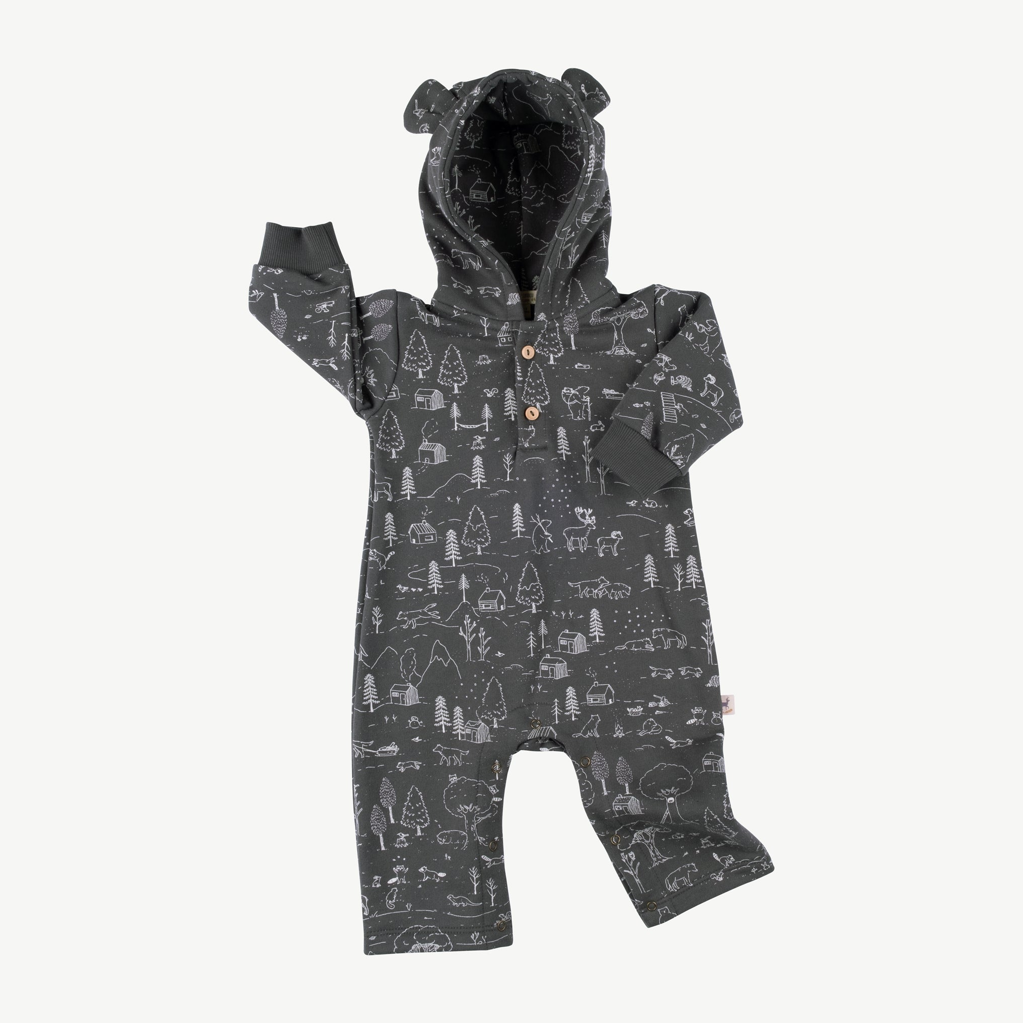 Enterizo con capucha 'the story' dark shadow bear