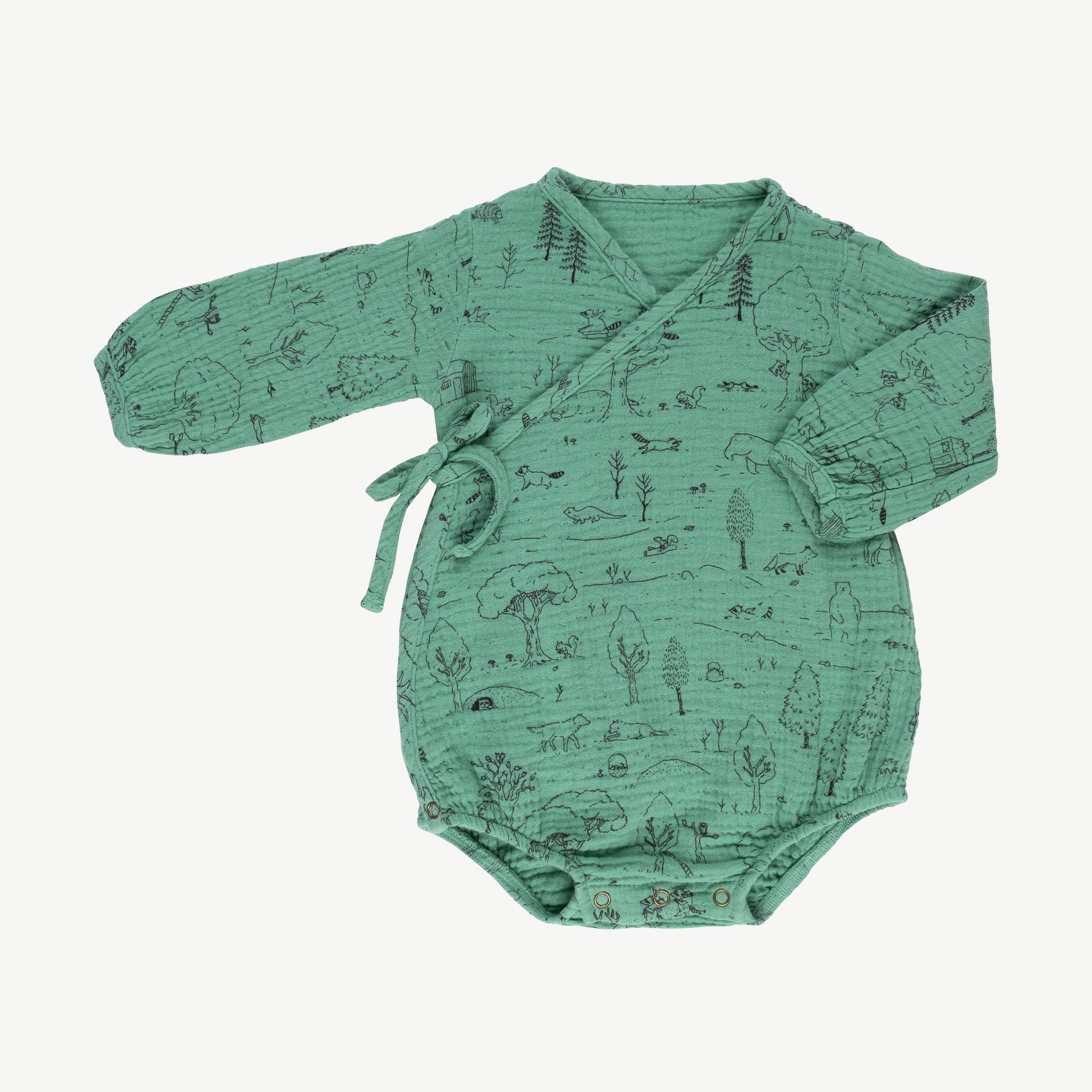 Body kimono 'the story' malachite green