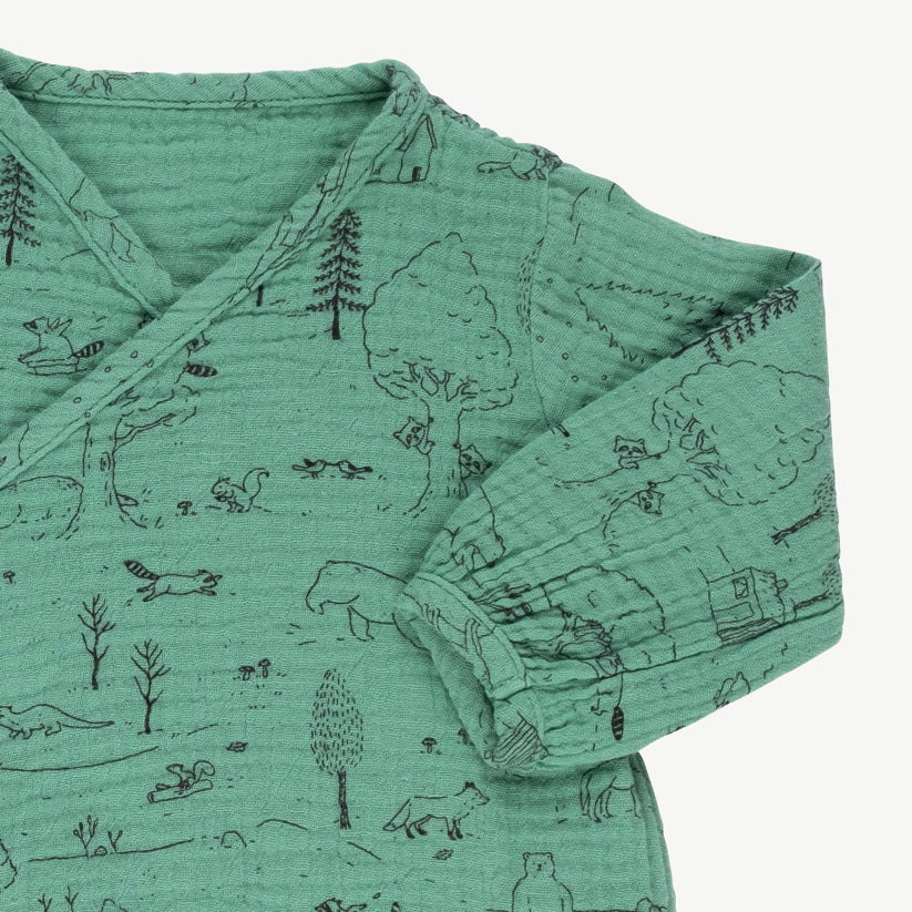 Body kimono 'the story' malachite green